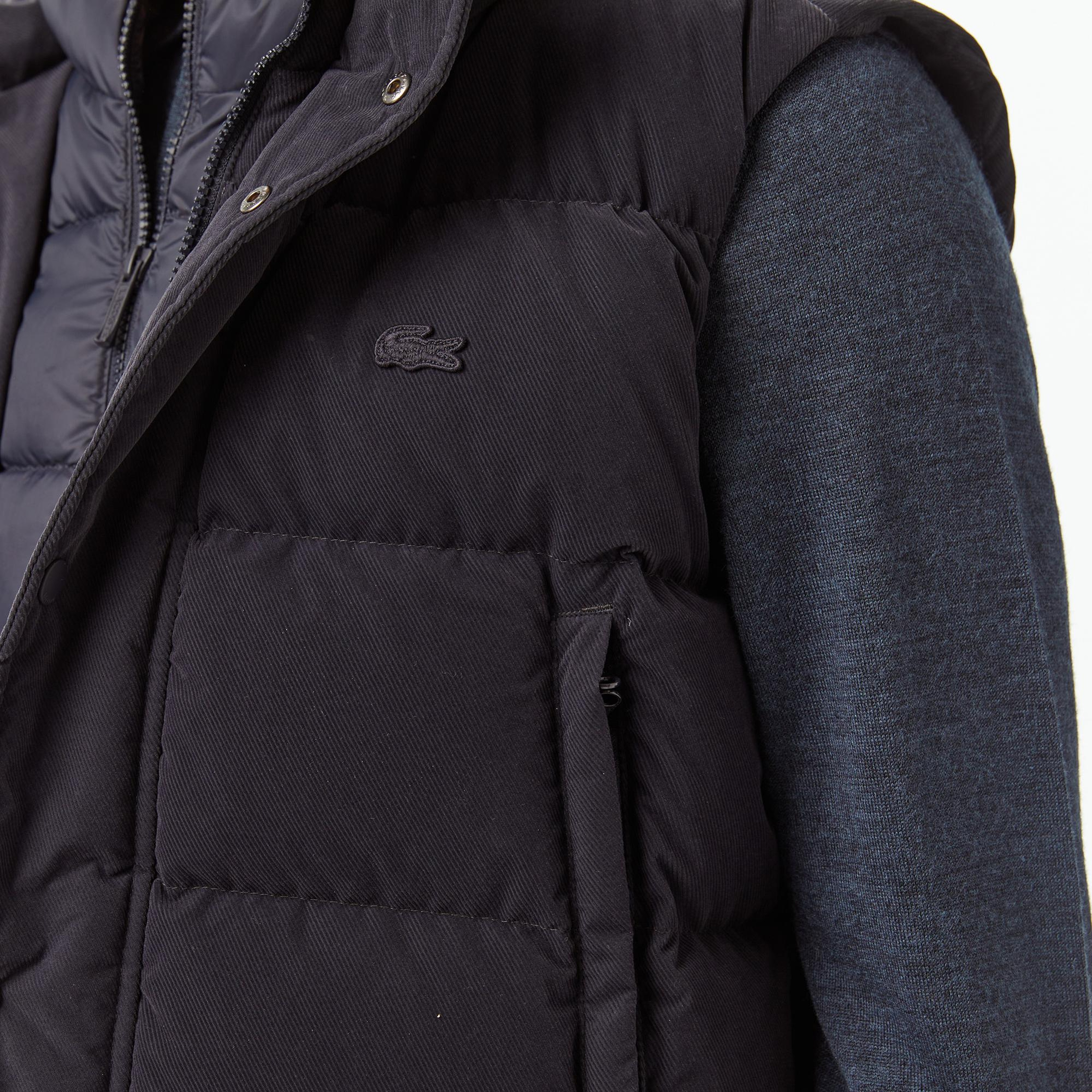 Lacoste Erkek Kapüşonlu Lacivert Yelek