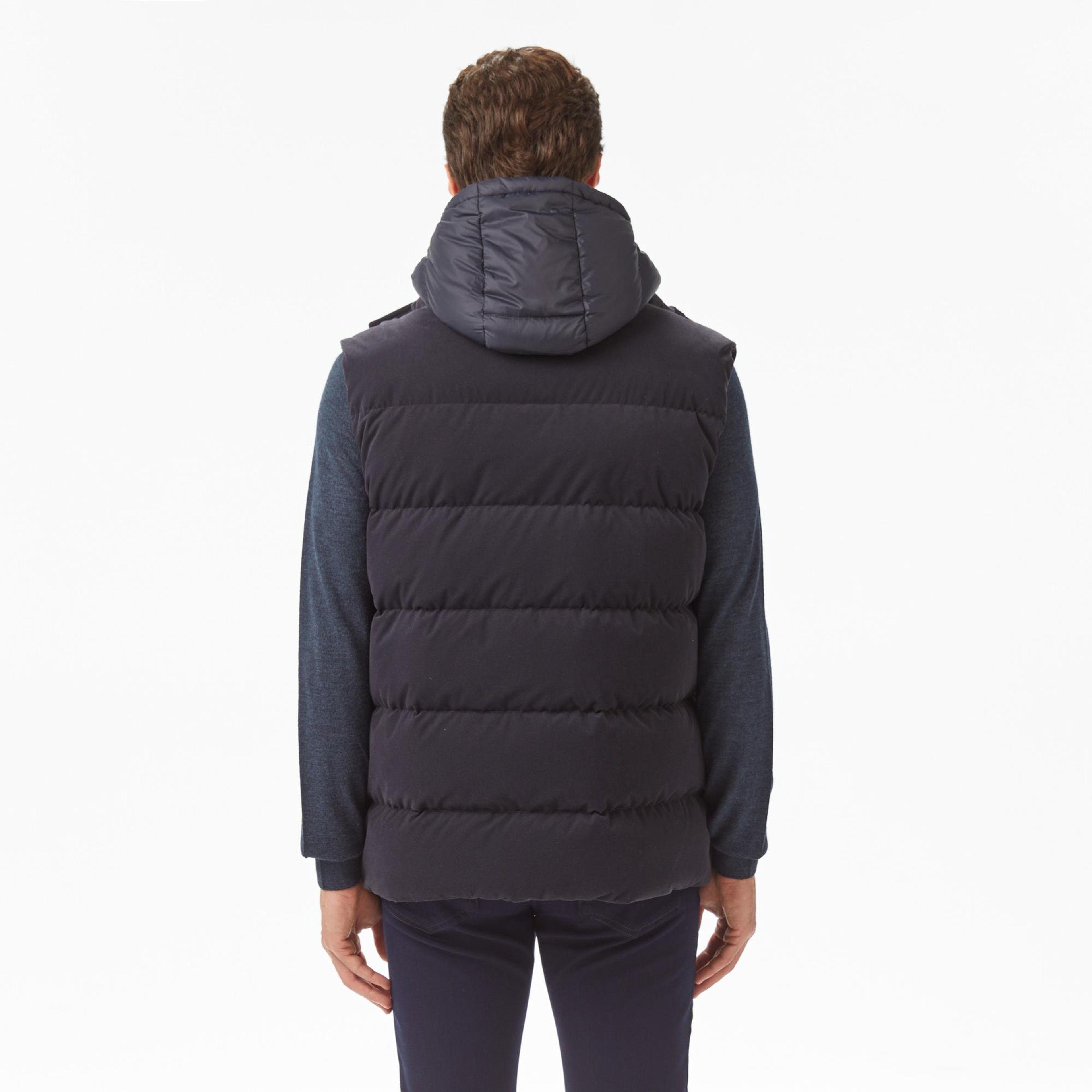 Lacoste Erkek Kapüşonlu Lacivert Yelek