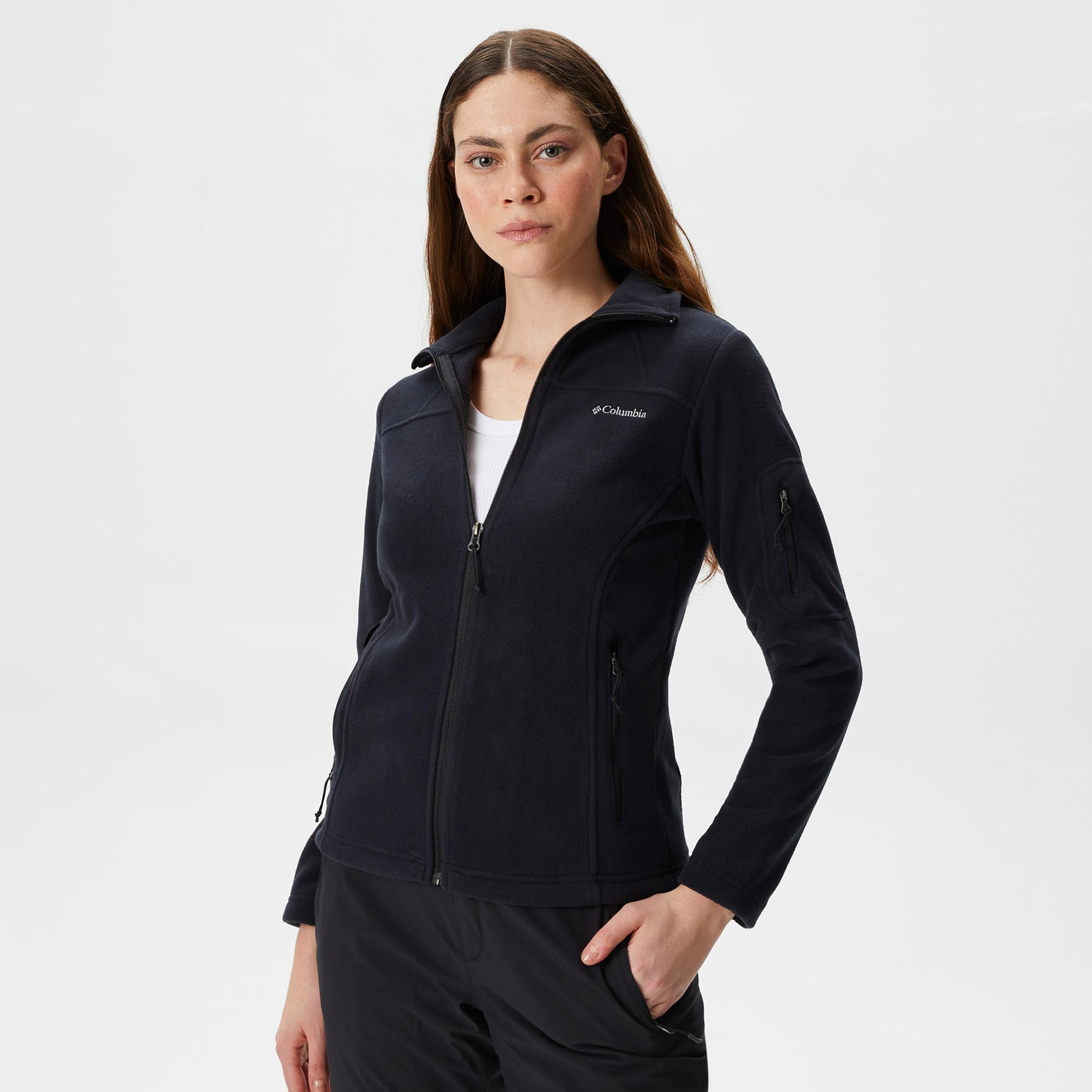 COLUMBIA FAST TREK II Kadın Siyah Fermuarlı Polar Ceket
