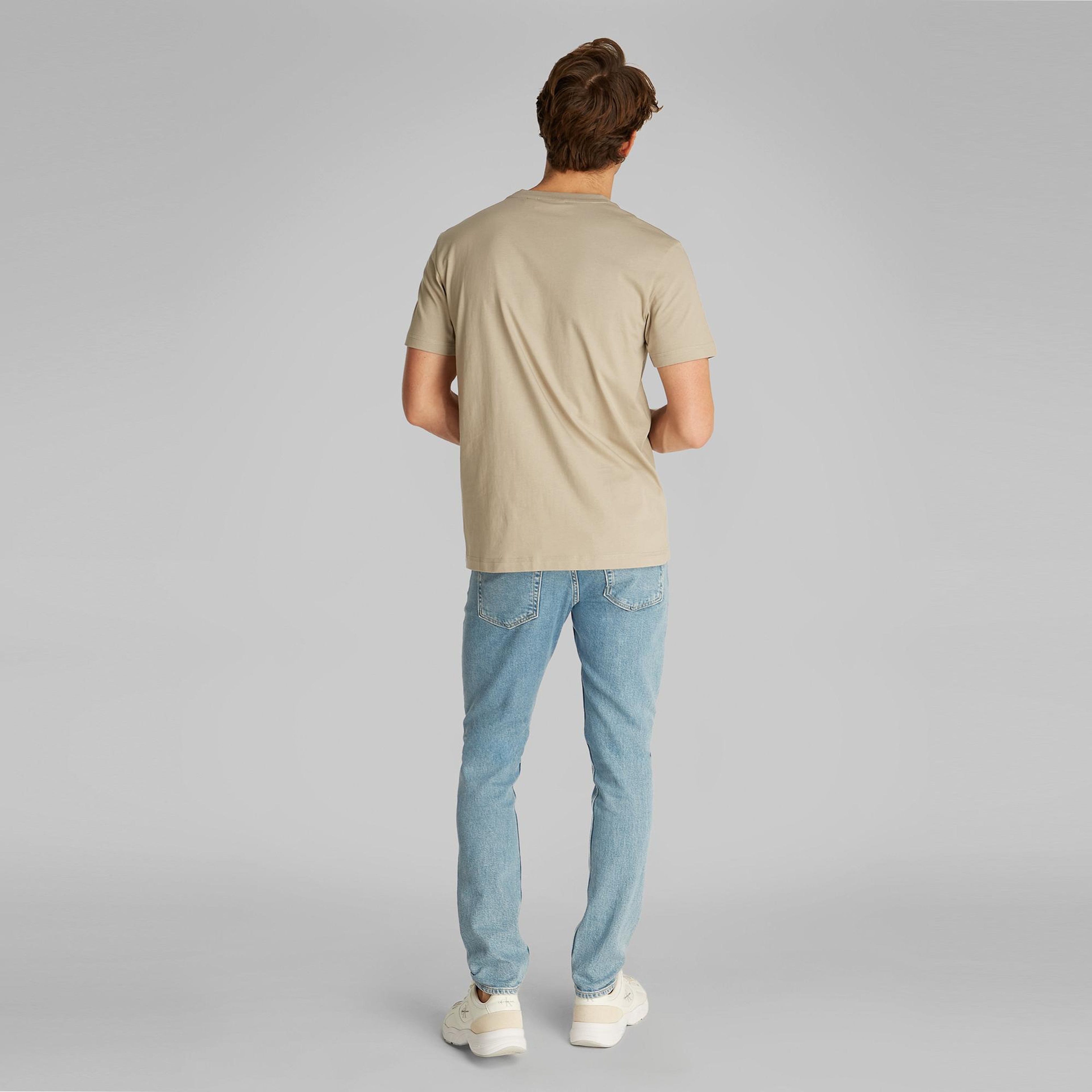 Calvin Klein Monologo Erkek Bej T-Shirt