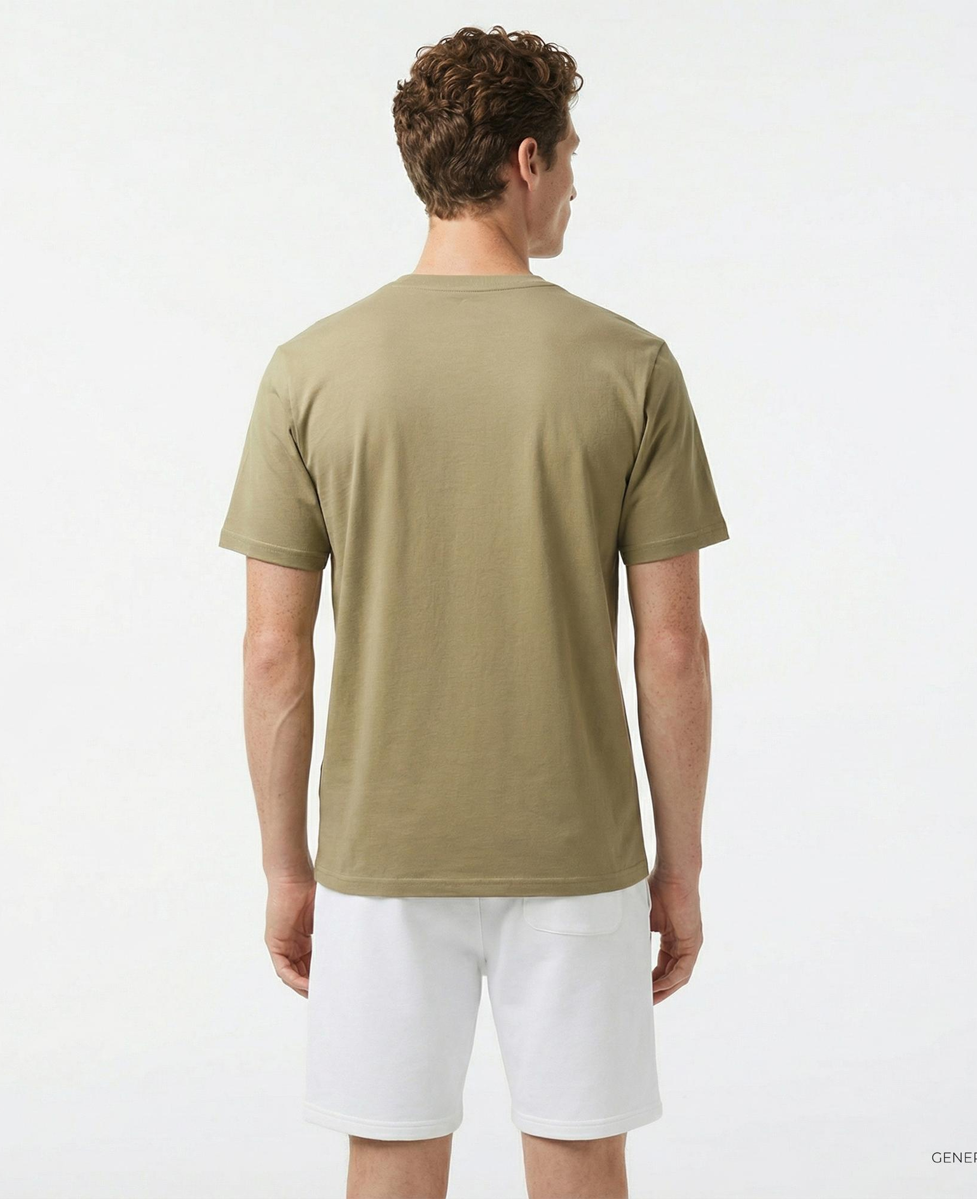 Converse Distorted Erkek Haki T-Shirt