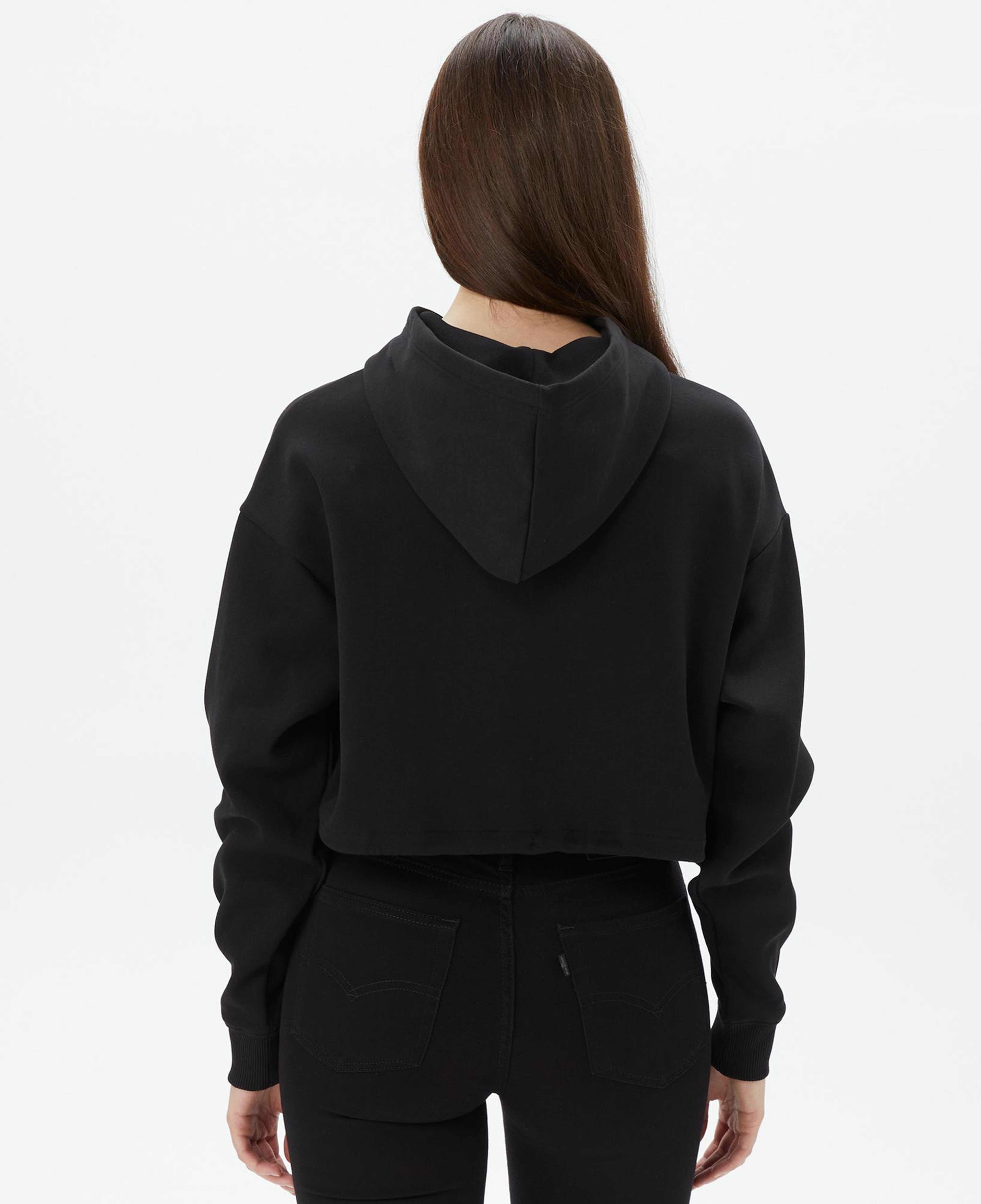 Calvin Klein Jeans Embossed Monologo Kadın Siyah Sweatshirt