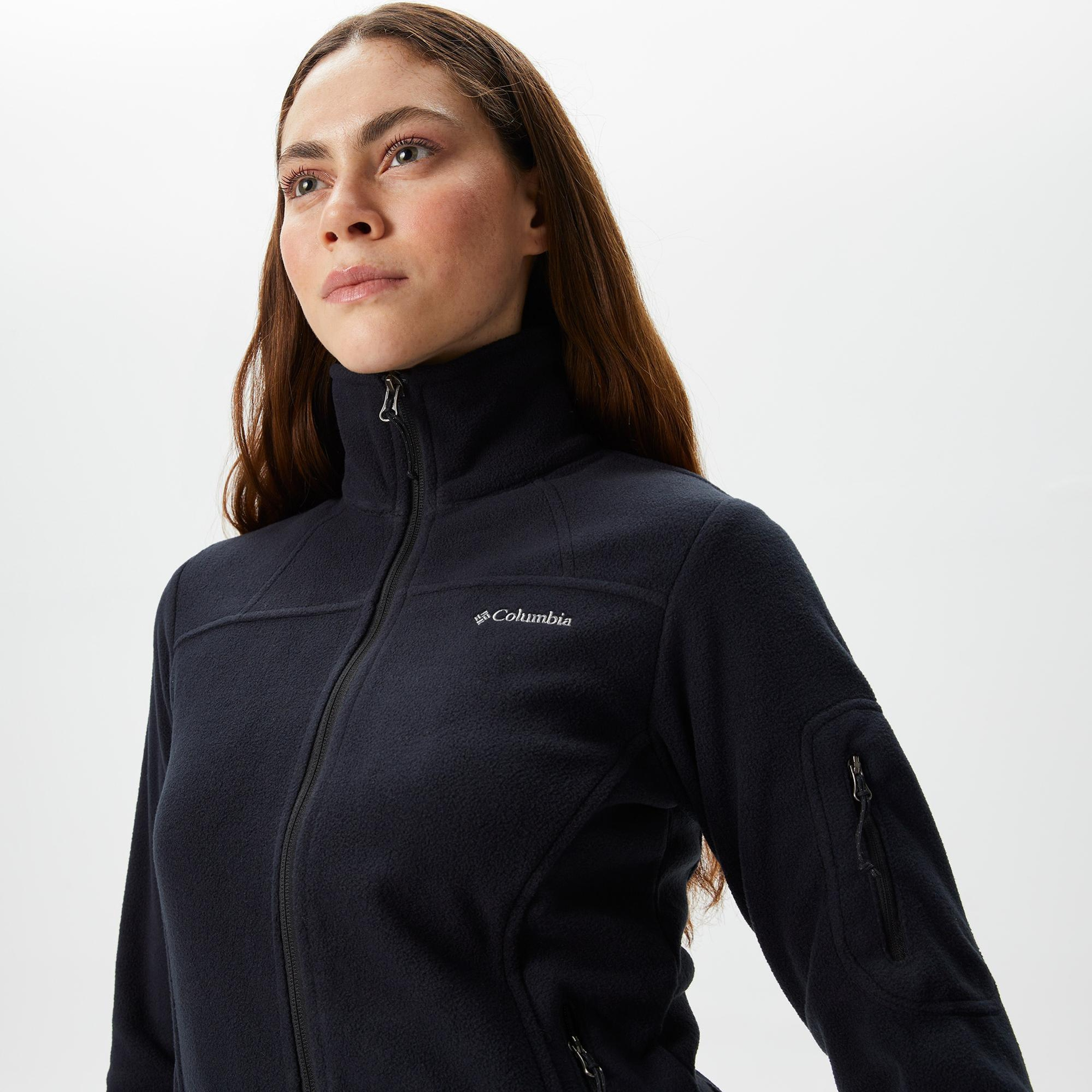 COLUMBIA FAST TREK II  Kadın Siyah Fermuarlı Polar Ceket
