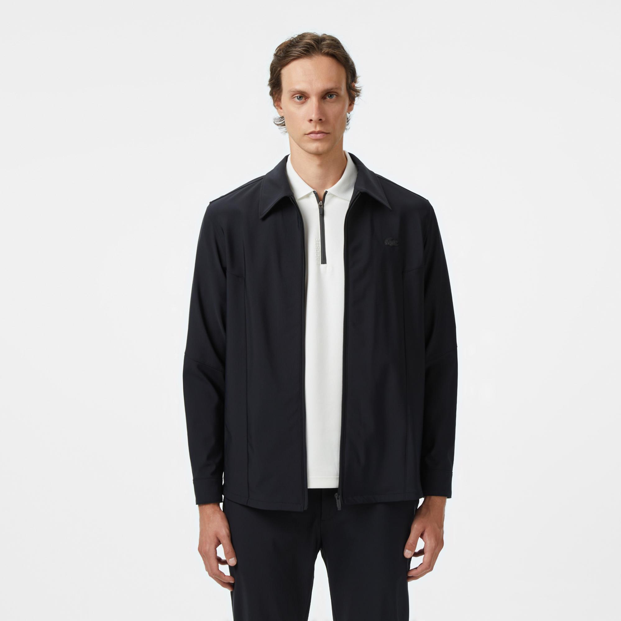 Lacoste Erkek Regular Fit Fermuarlı Siyah Ceket