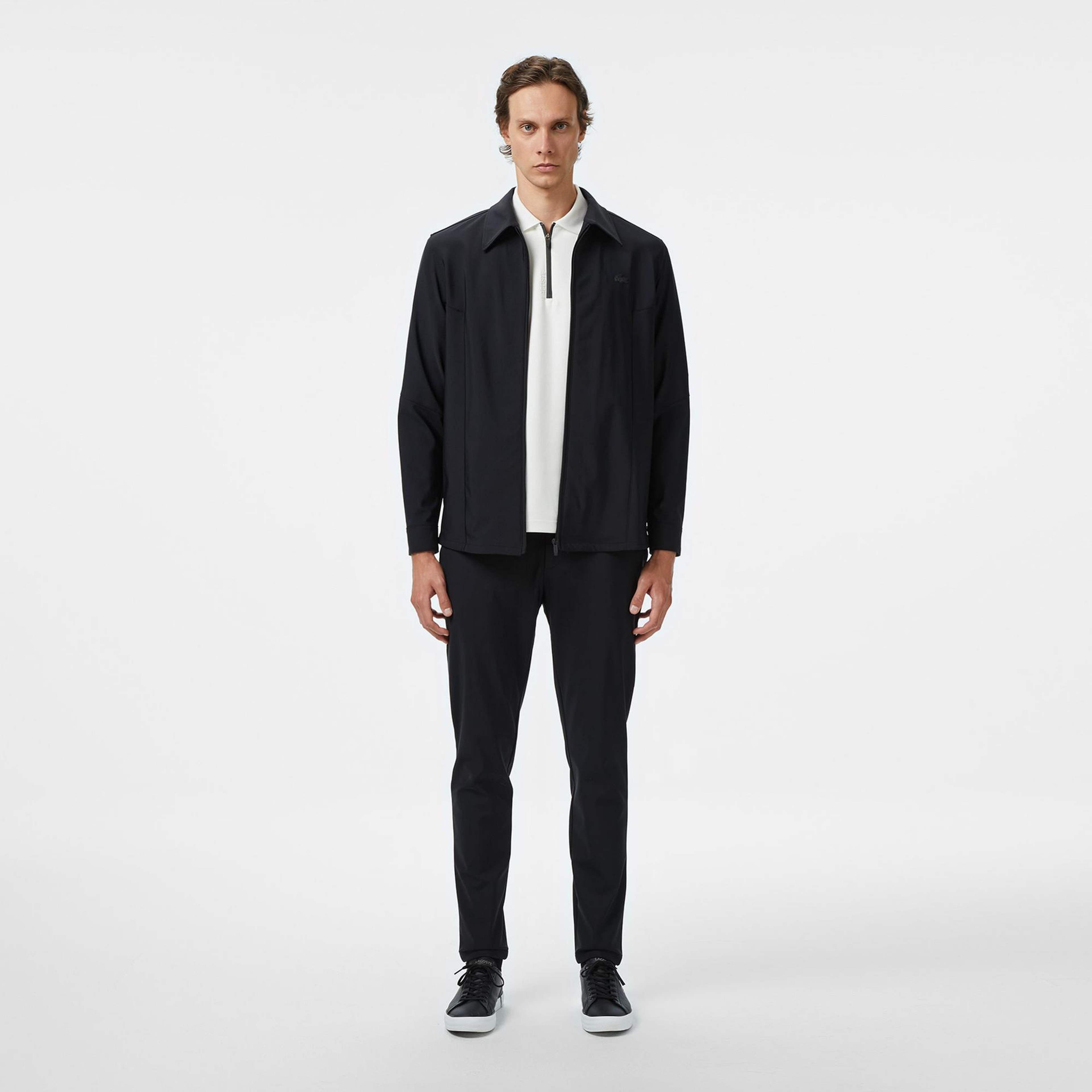 Lacoste Erkek Regular Fit Fermuarlı Siyah Ceket