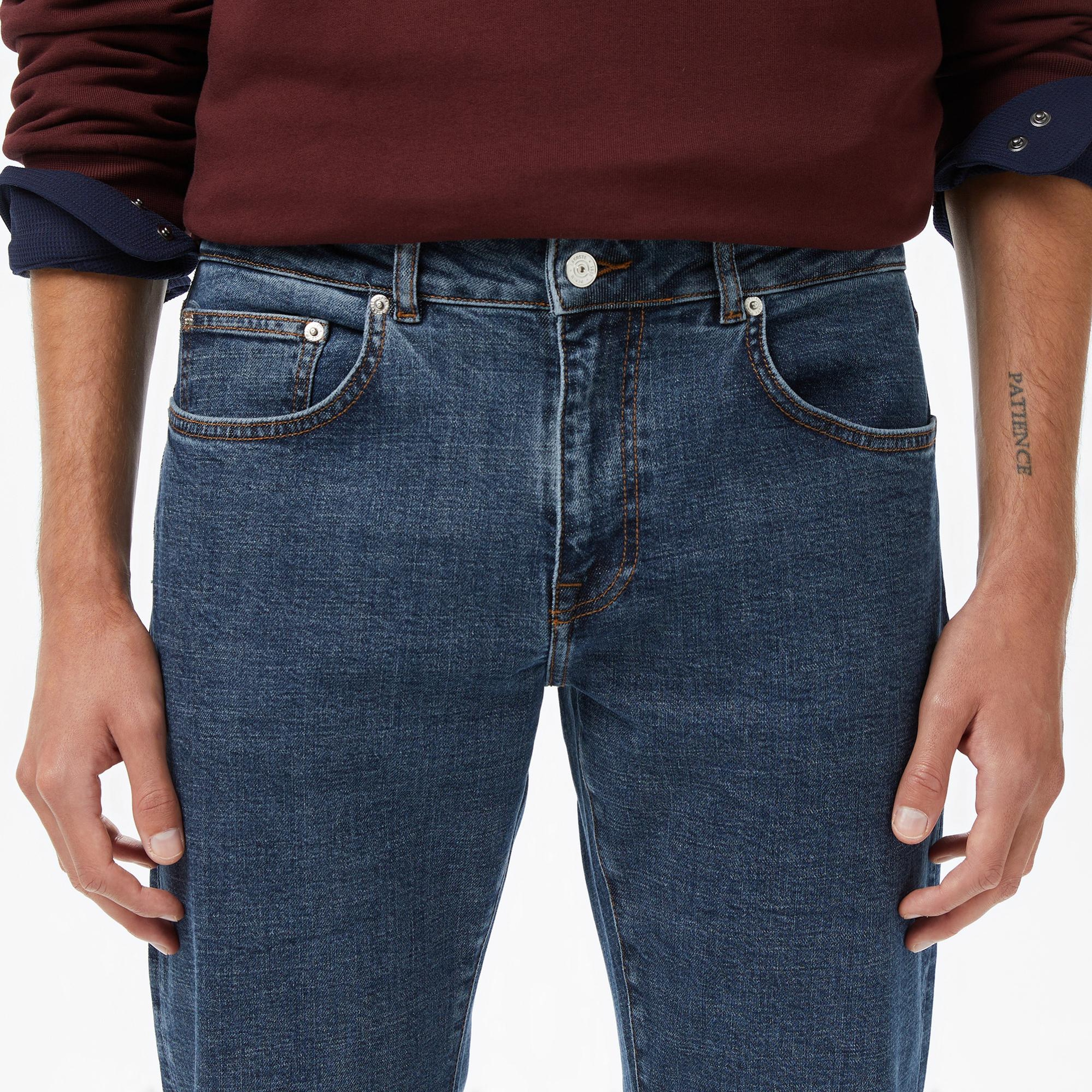 Lacoste Erkek Lacivert Jean Pantolon