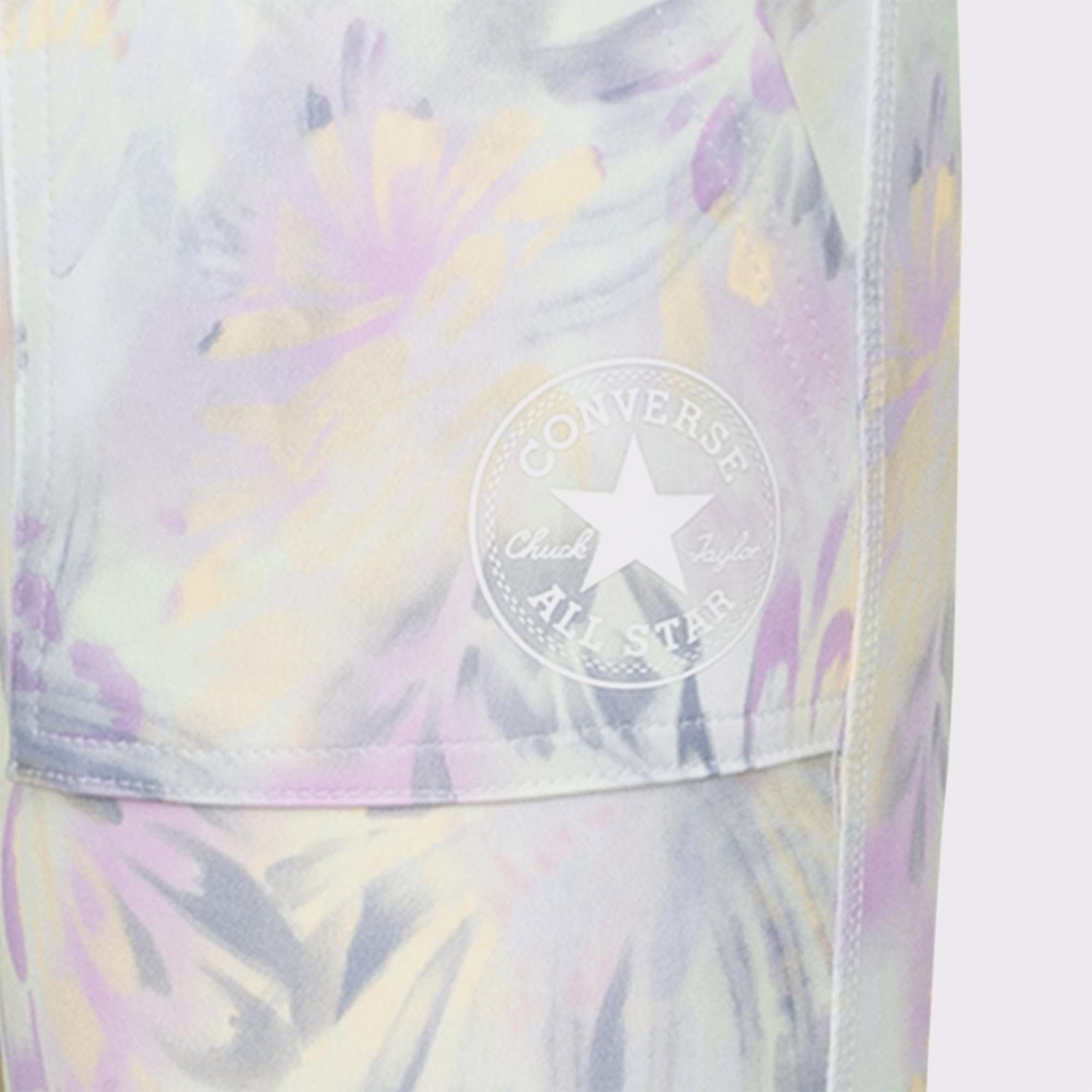 Converse Printed High Rise Çocuk Renkli Tayt