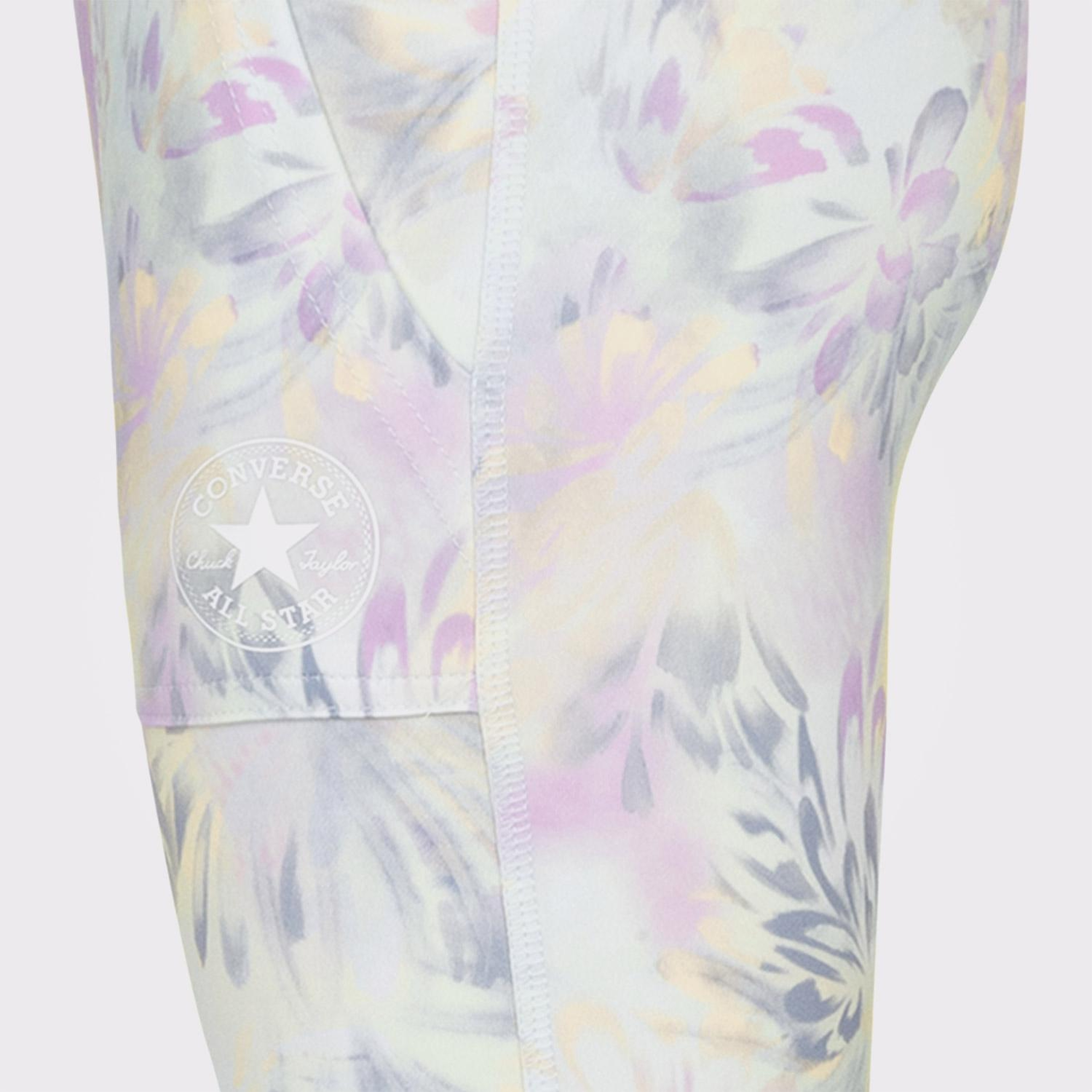 Converse Printed High Rise Çocuk Renkli Tayt