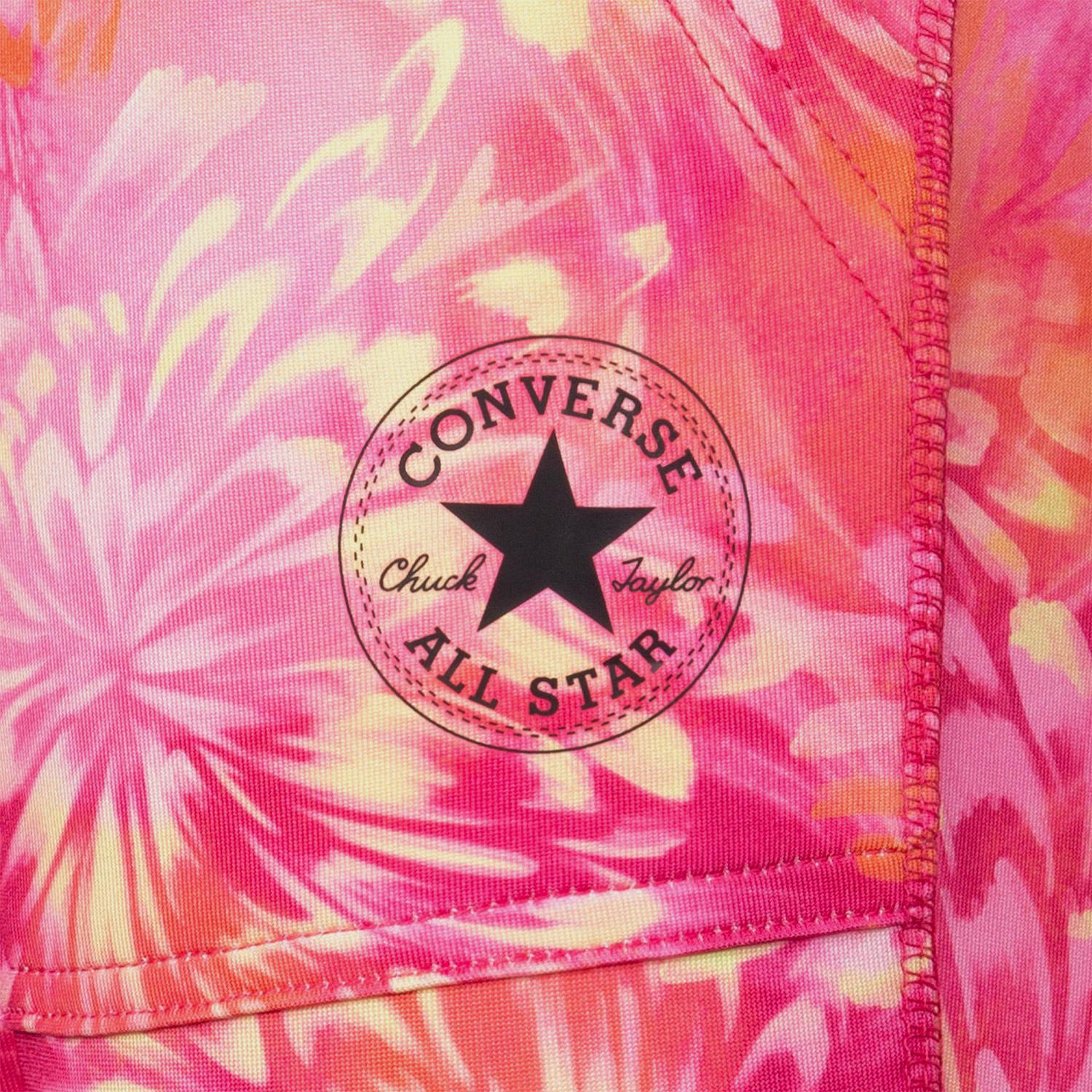 Converse Printed High Rise Çocuk Pembe Tayt