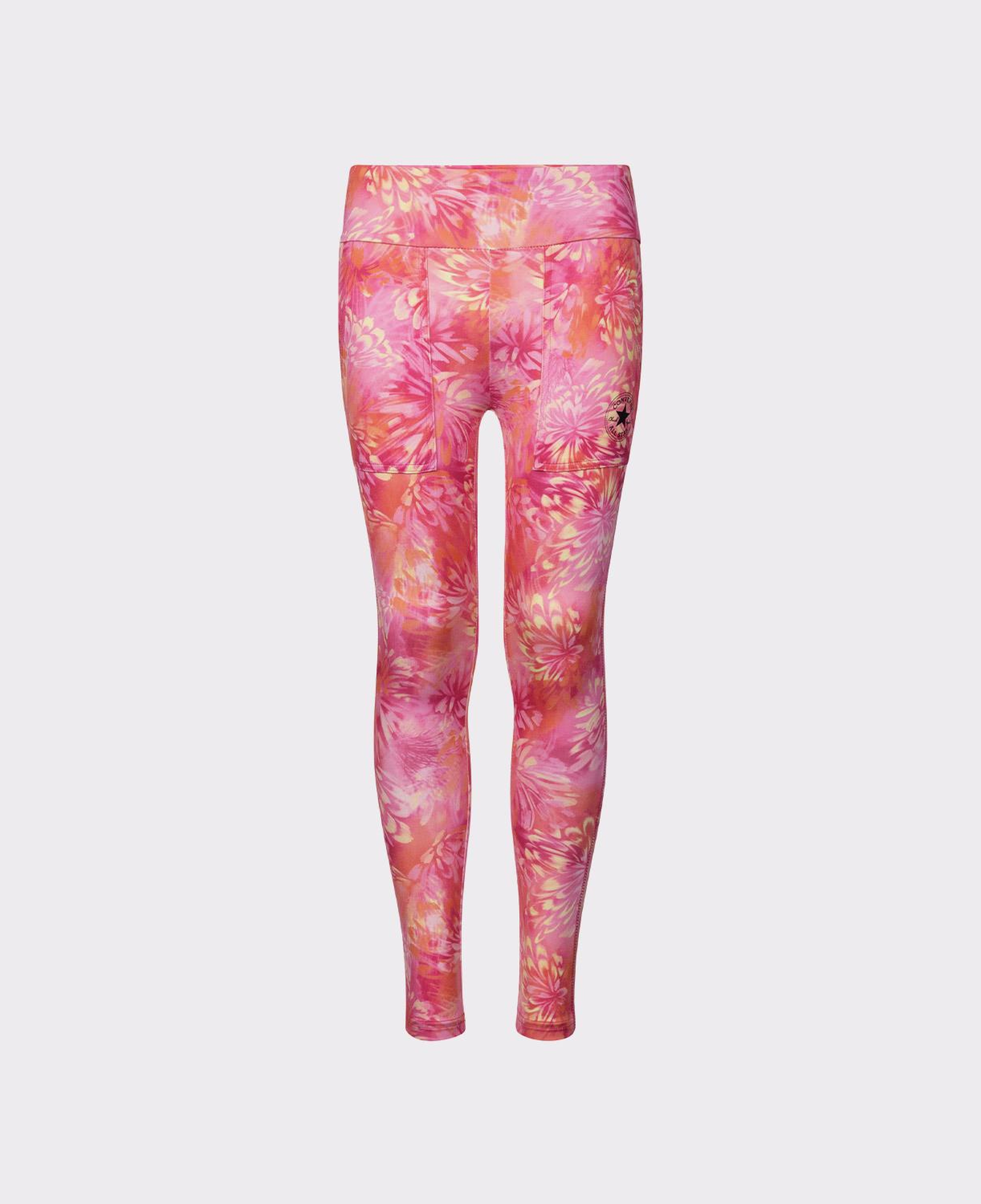 Converse Printed High Rise Çocuk Pembe Tayt