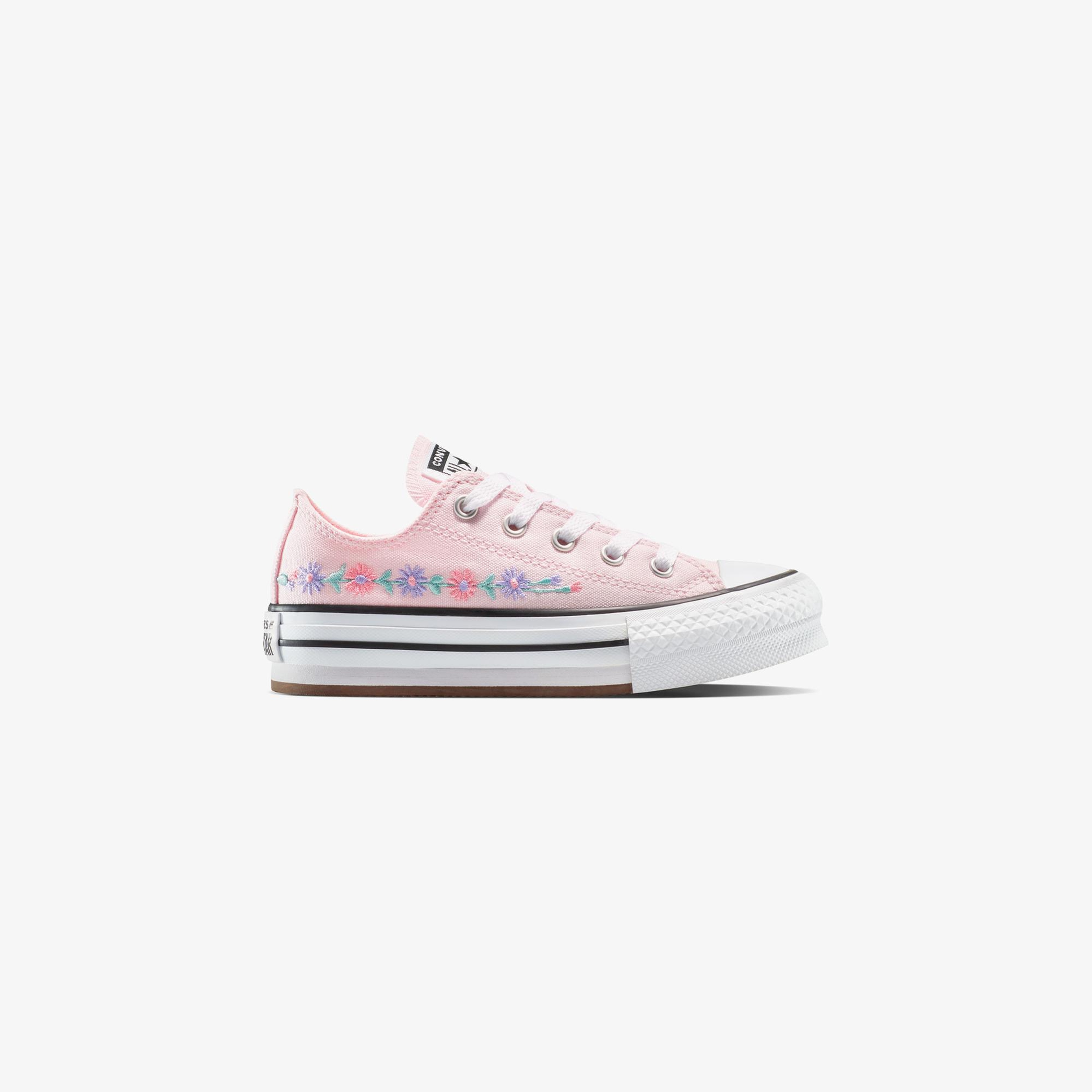 Converse Chuck Taylor All Star Platform Florals Çocuk Pembe Sneaker