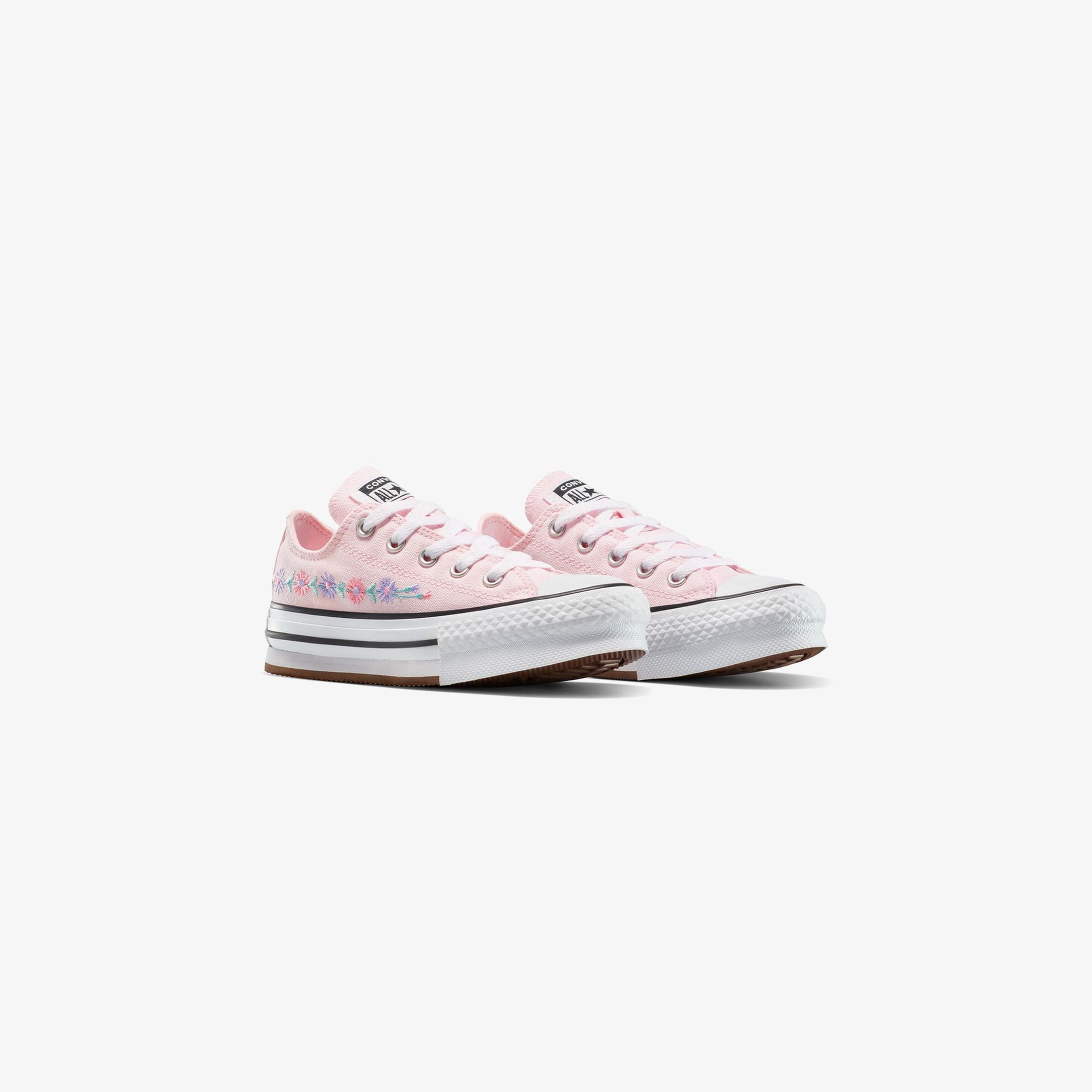 Converse Chuck Taylor All Star Platform Florals Çocuk Pembe Sneaker