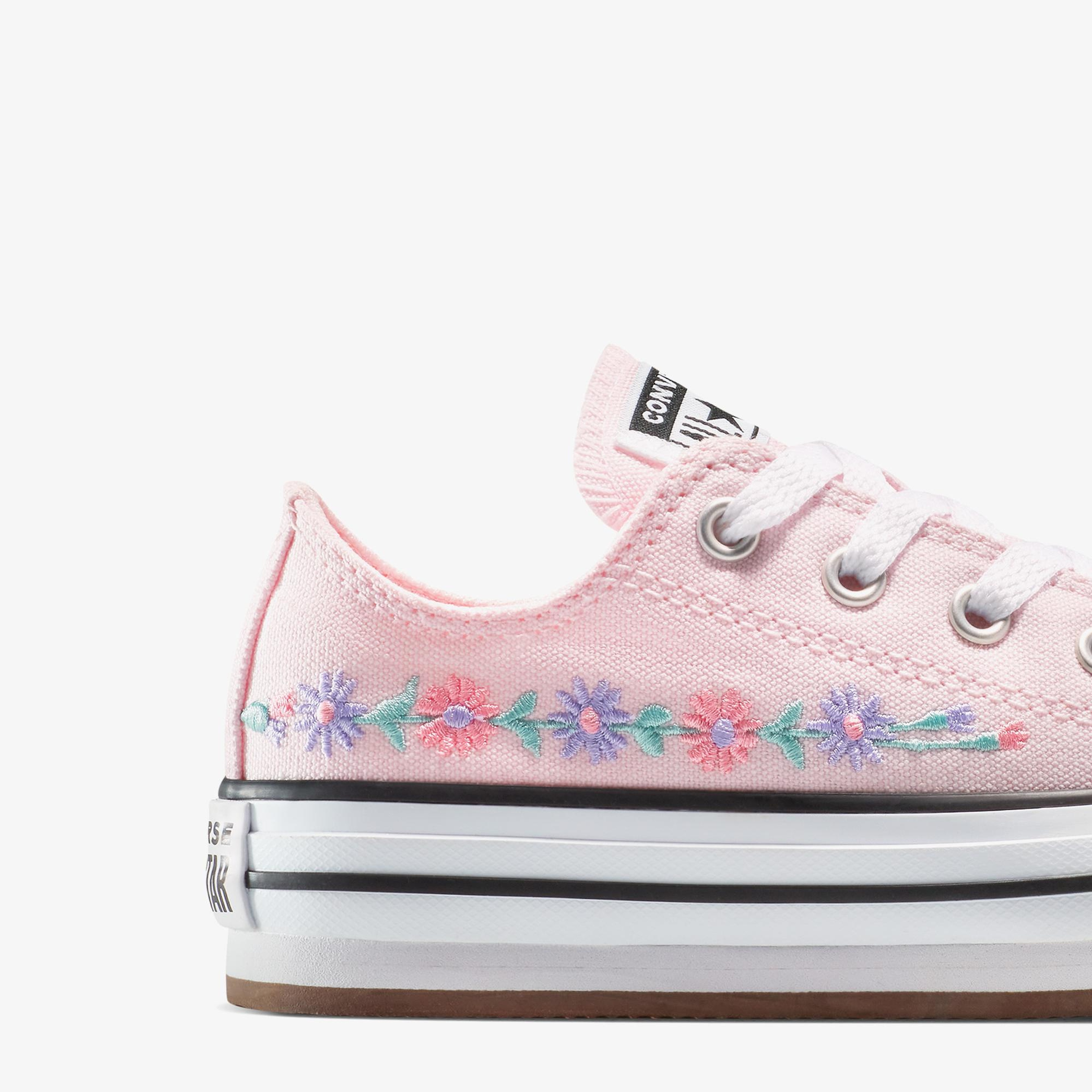 Converse Chuck Taylor All Star Platform Florals Çocuk Pembe Sneaker