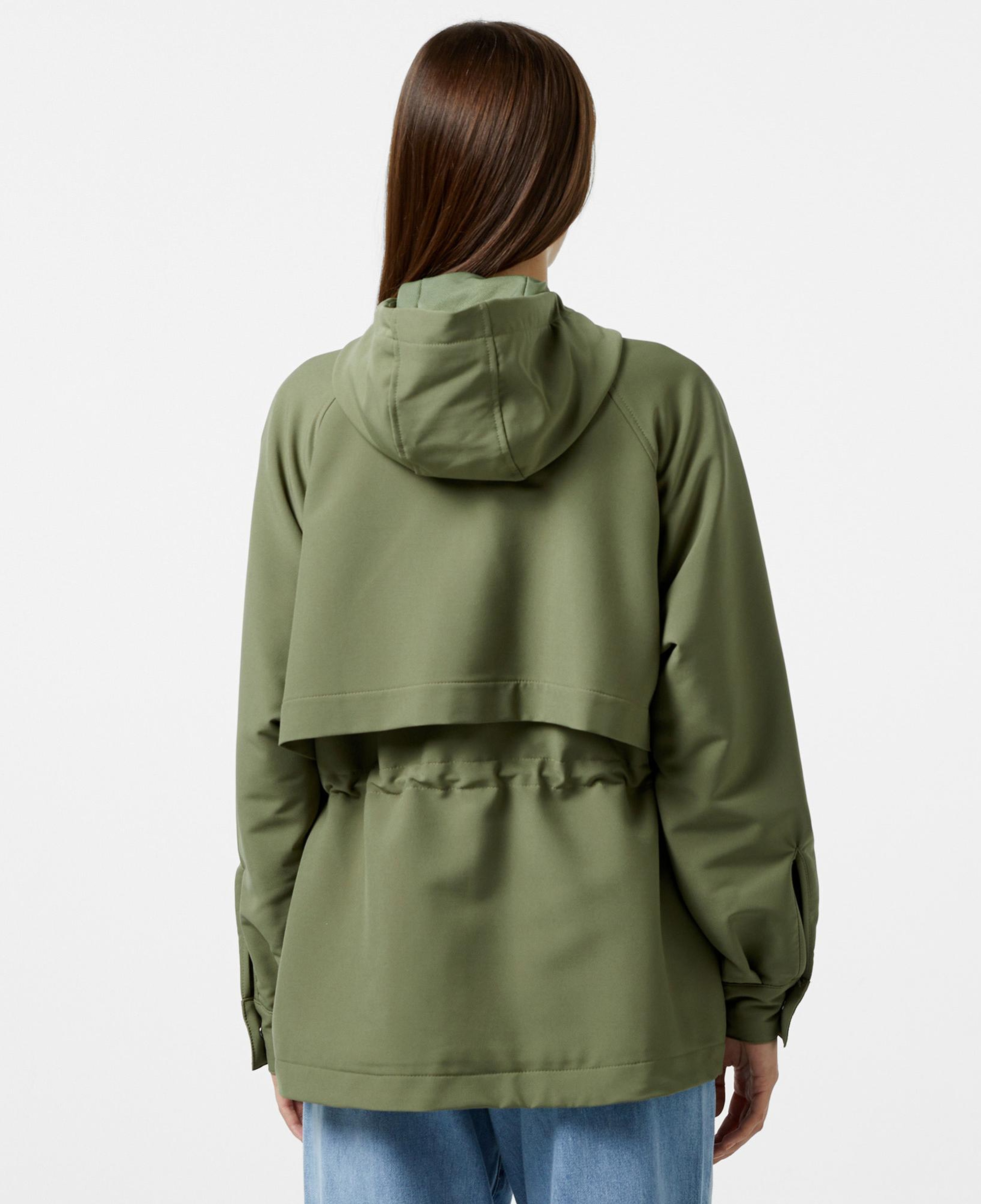 Lacoste Kadın Relaxed Fit Kapüşonlu Haki Yağmurluk