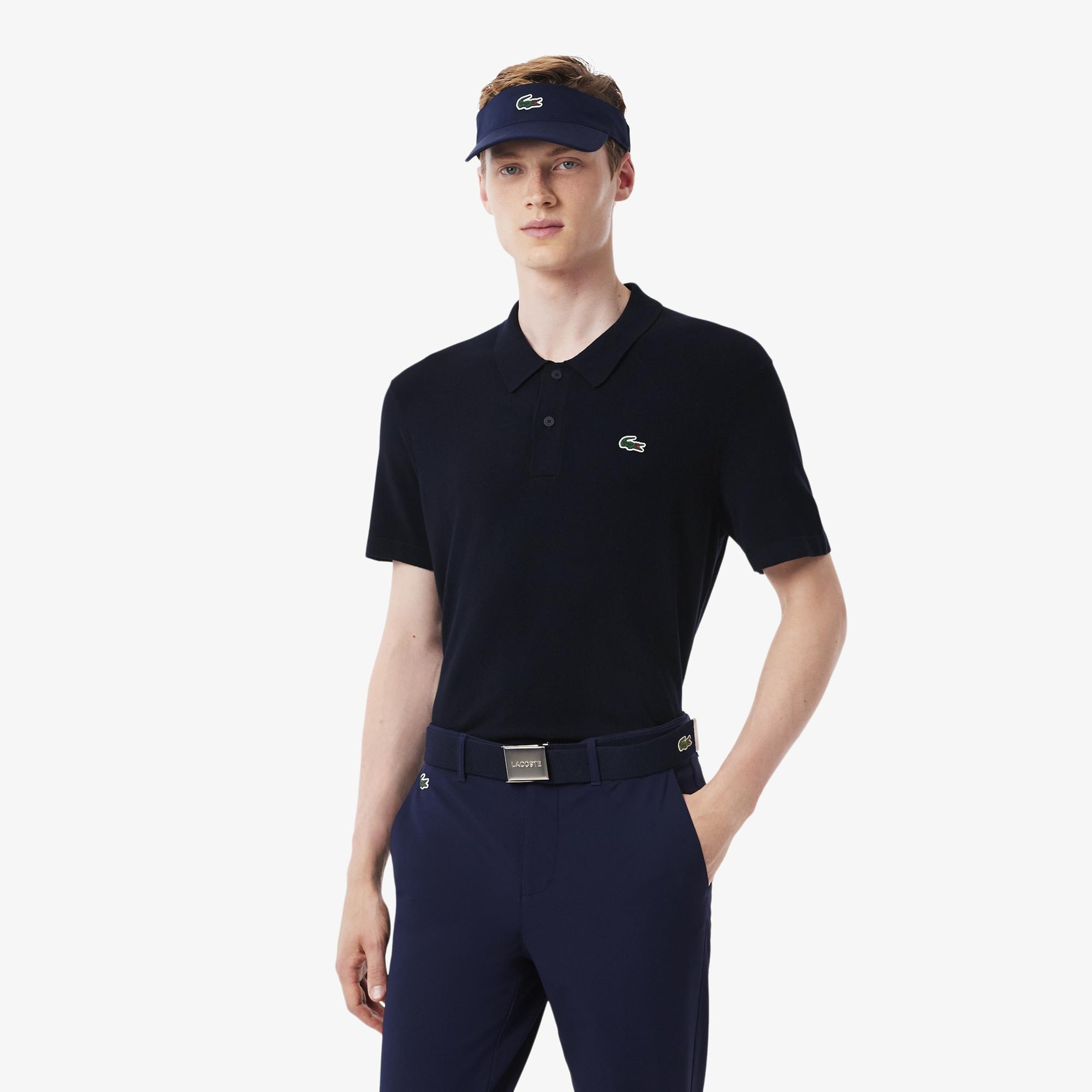 Lacoste Erkek Classic Fit Kısa Kollu Polo Yaka Lacivert Triko