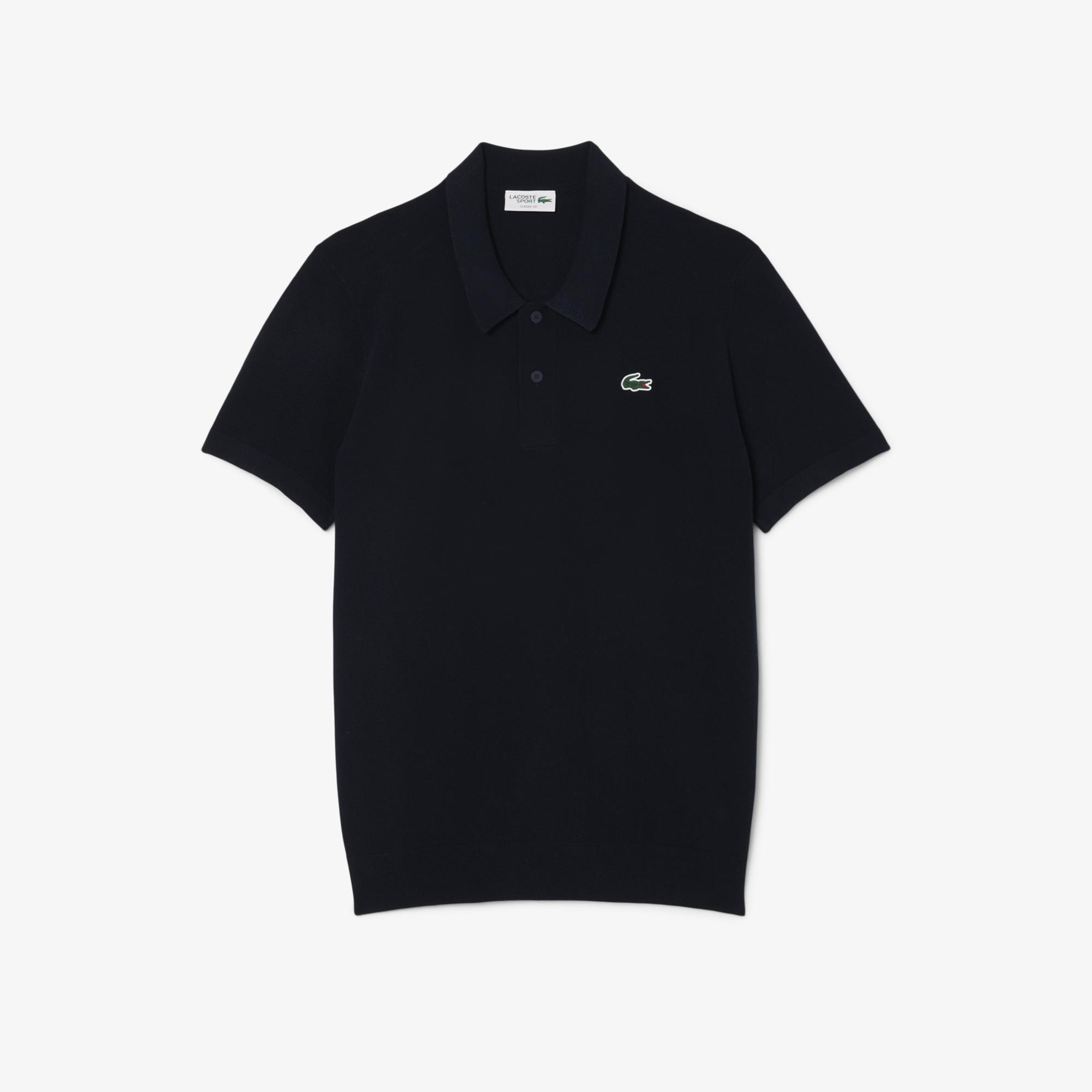 Lacoste Erkek Classic Fit Kısa Kollu Polo Yaka Lacivert Triko