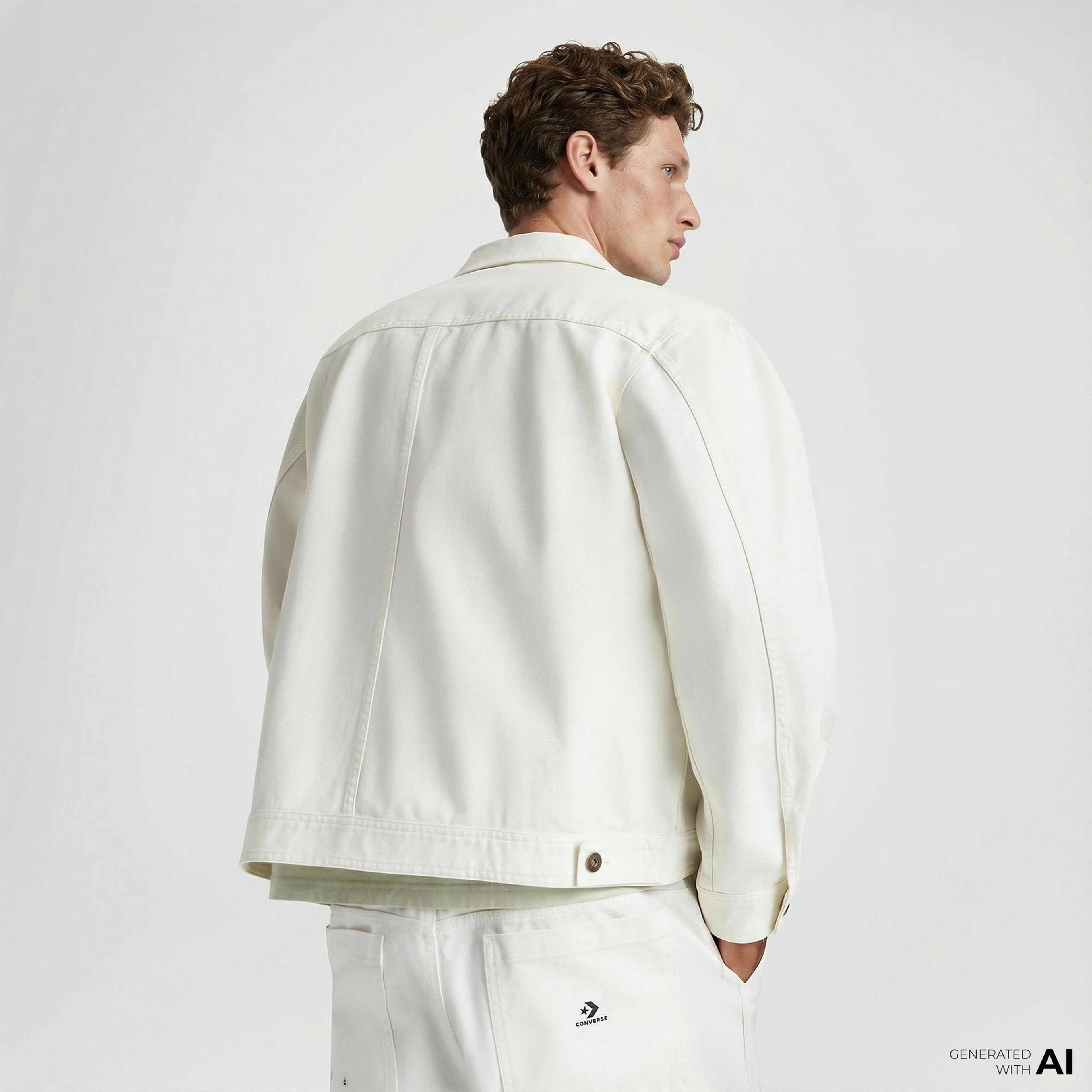 Converse Classic Erkek Krem Ceket