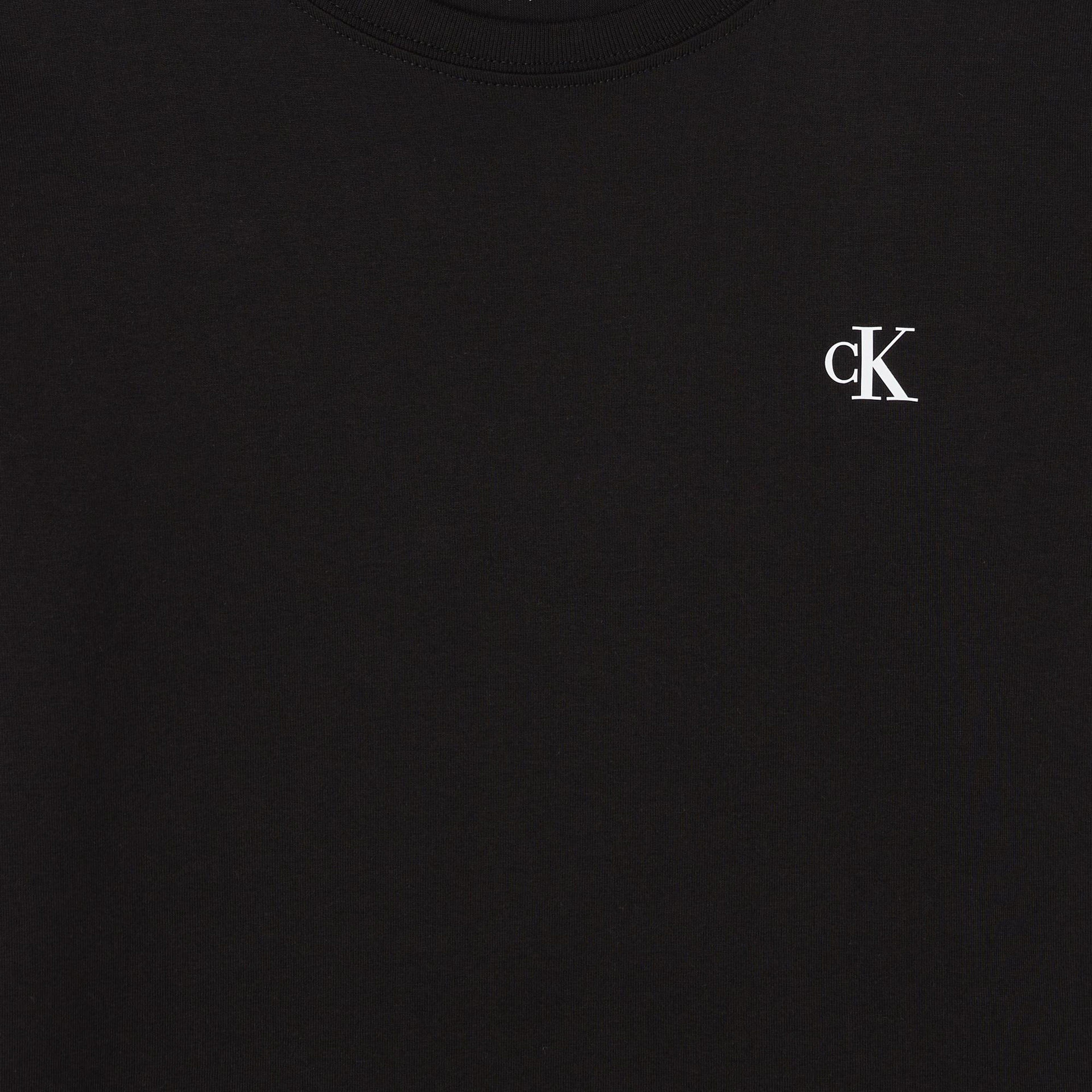 Calvin Klein 2'li Chest Mono  Çocuk Siyah T-Shirt