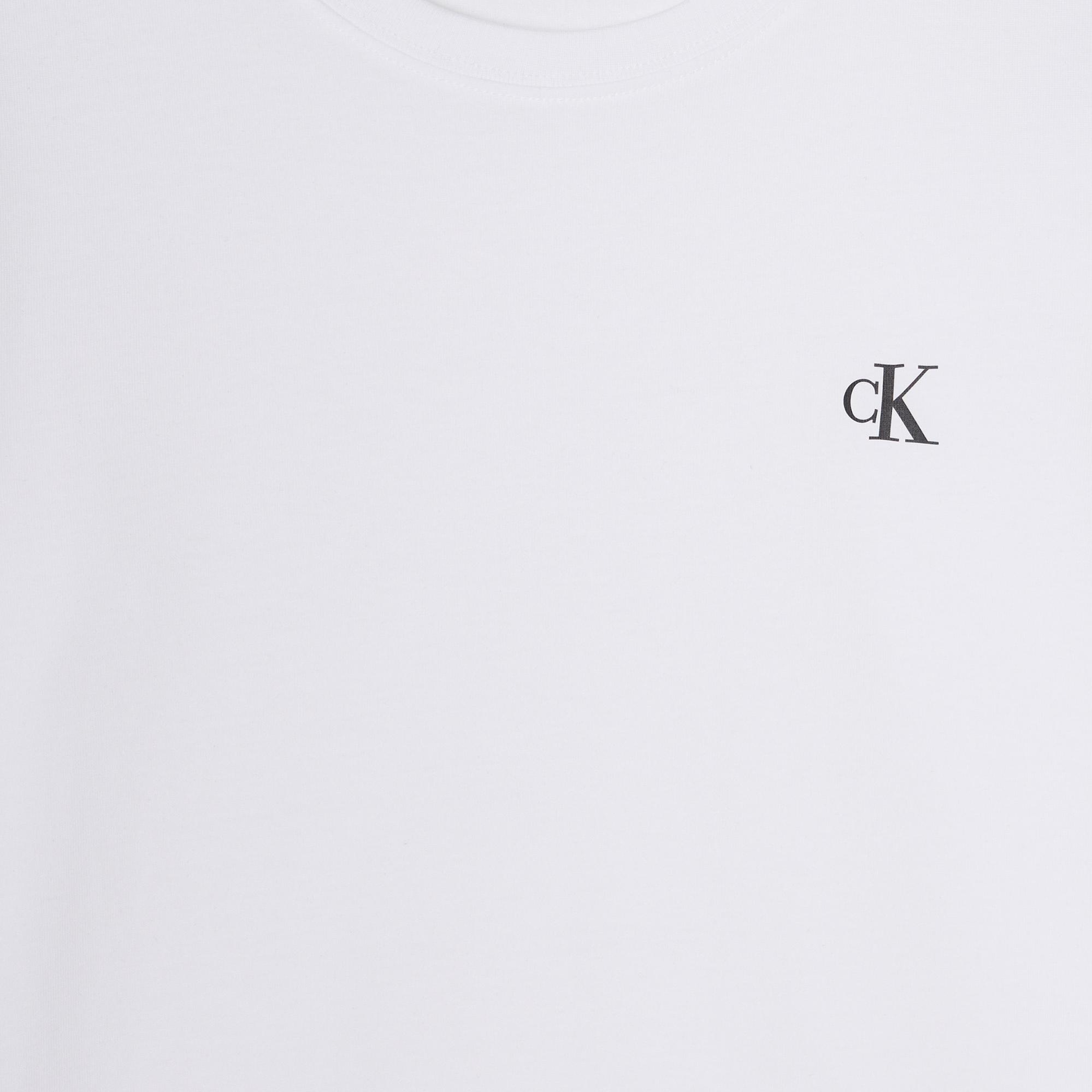 Calvin Klein 2'li Chest Mono  Çocuk Siyah T-Shirt