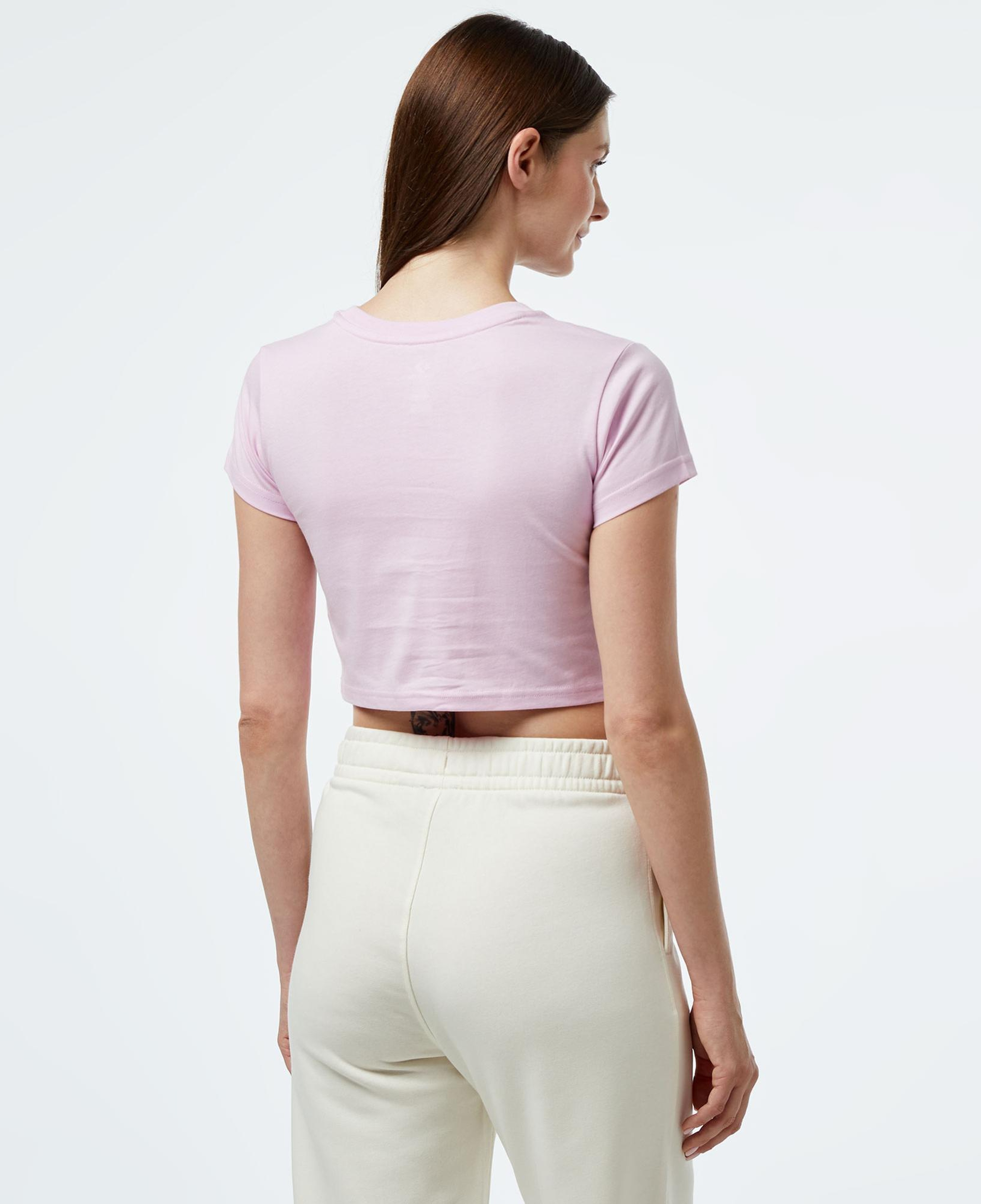 Converse Heart Slim Fit Kadın Lila T-Shirt