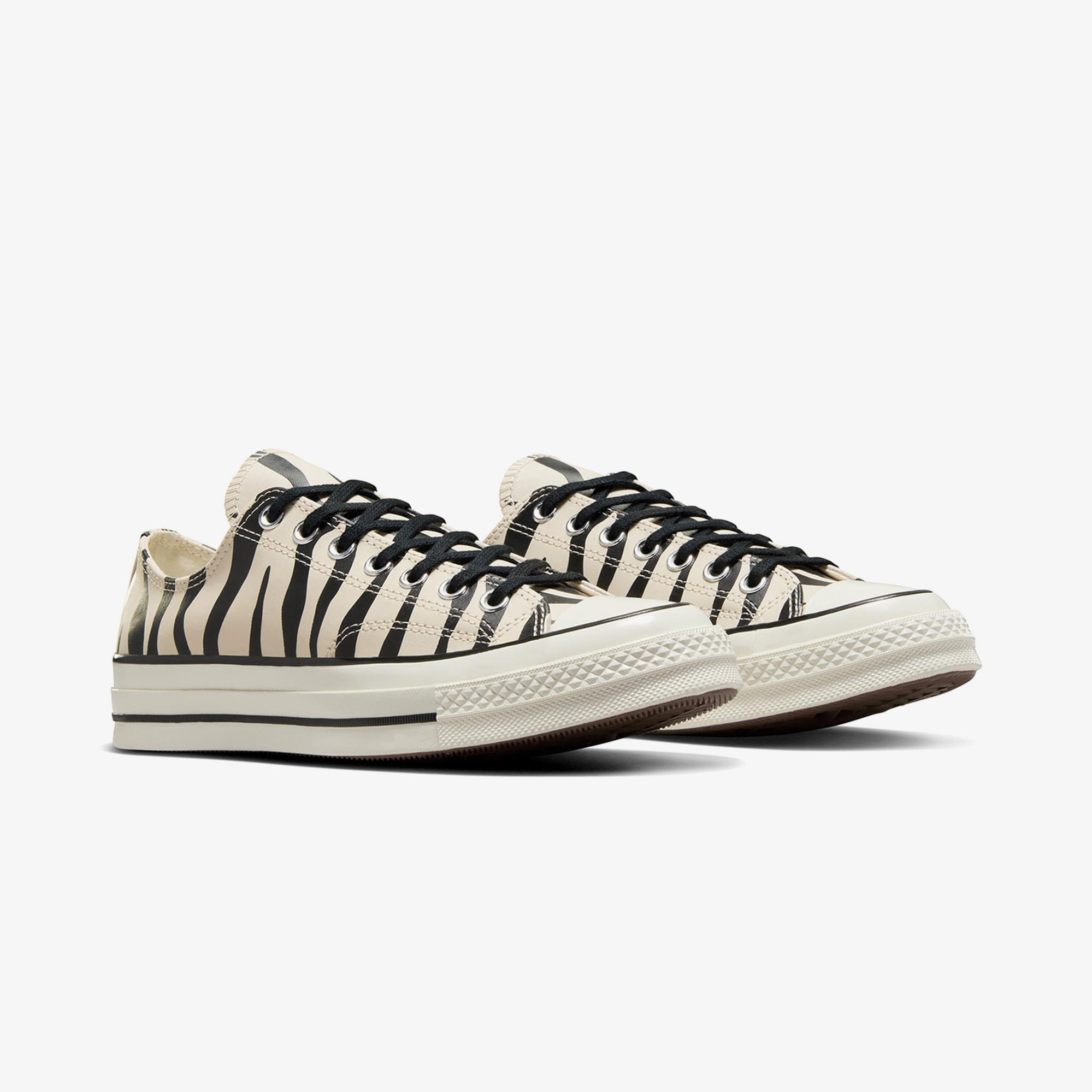 Converse Chuck 70 Zebra Print Unisex Bej Sneaker
