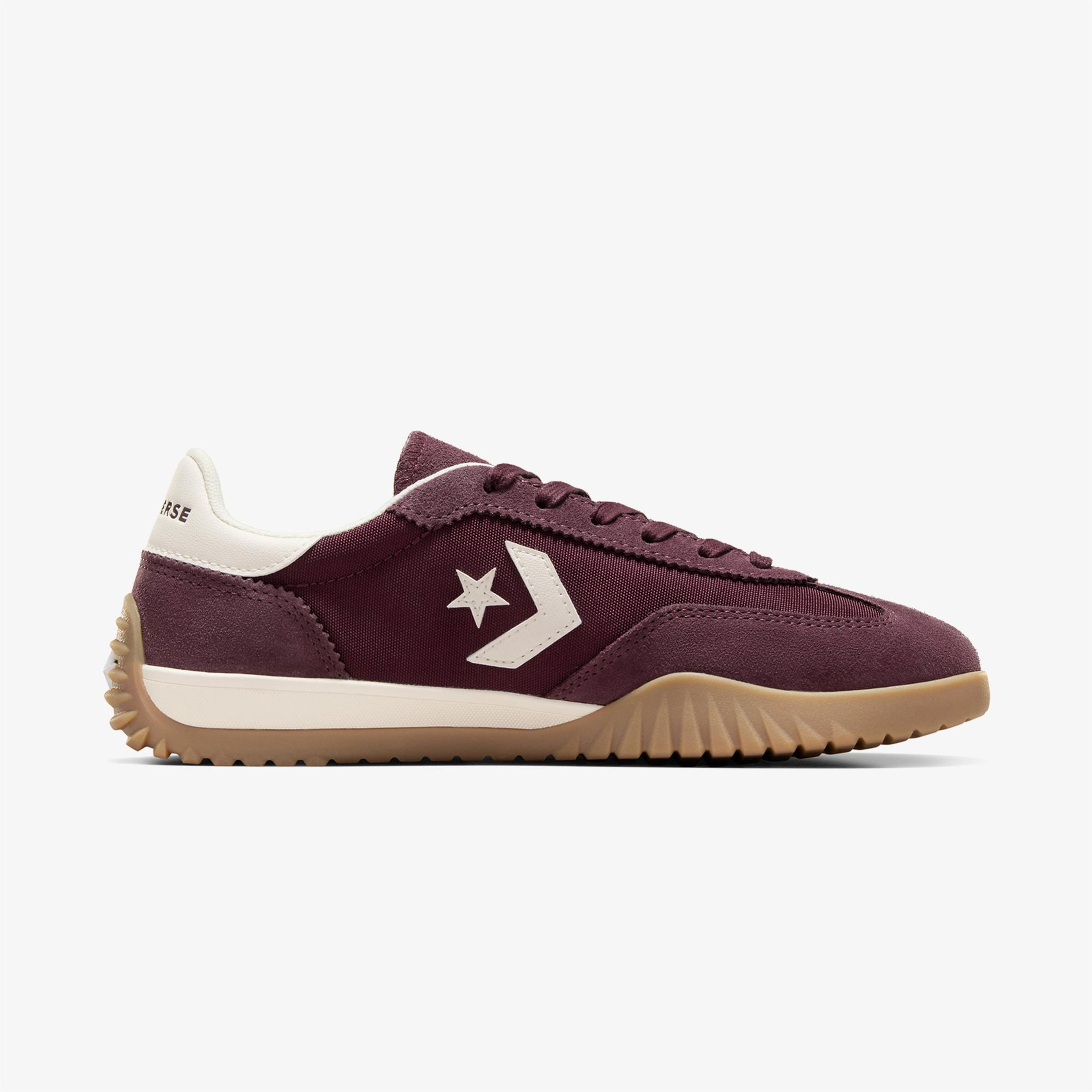 Converse Run Star Trainer Unisex Bordo Süet Sneaker