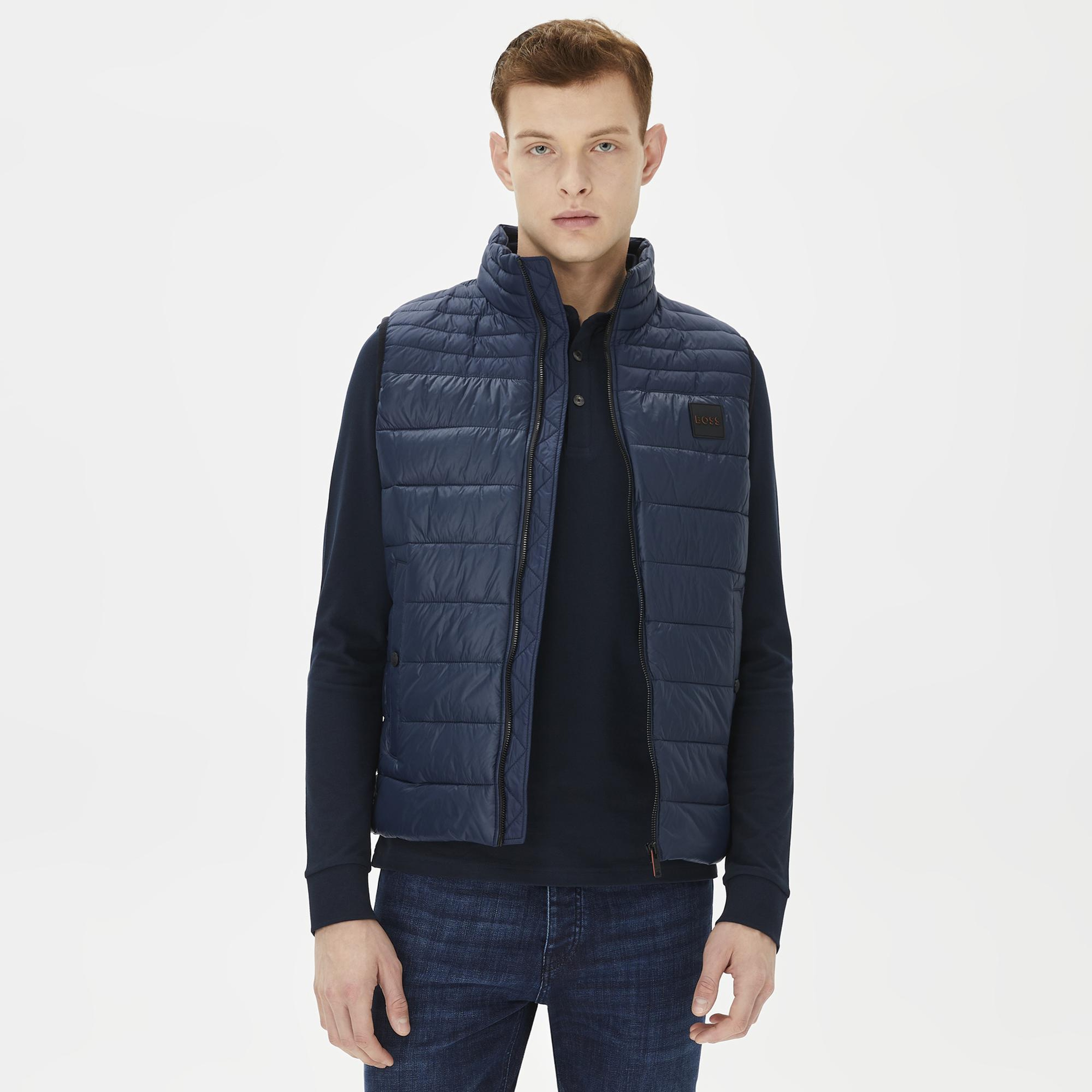 Boss Erkek Lacivert Yelek