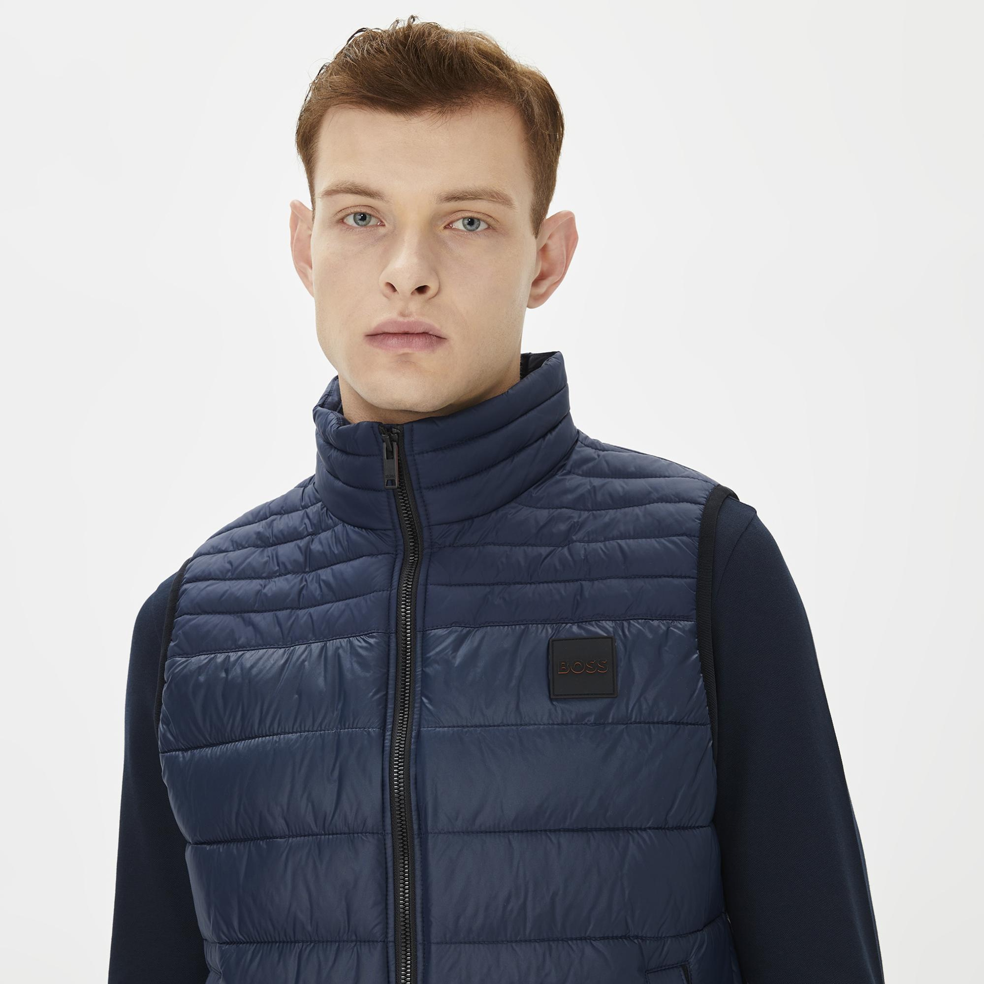 Boss Erkek Lacivert Yelek