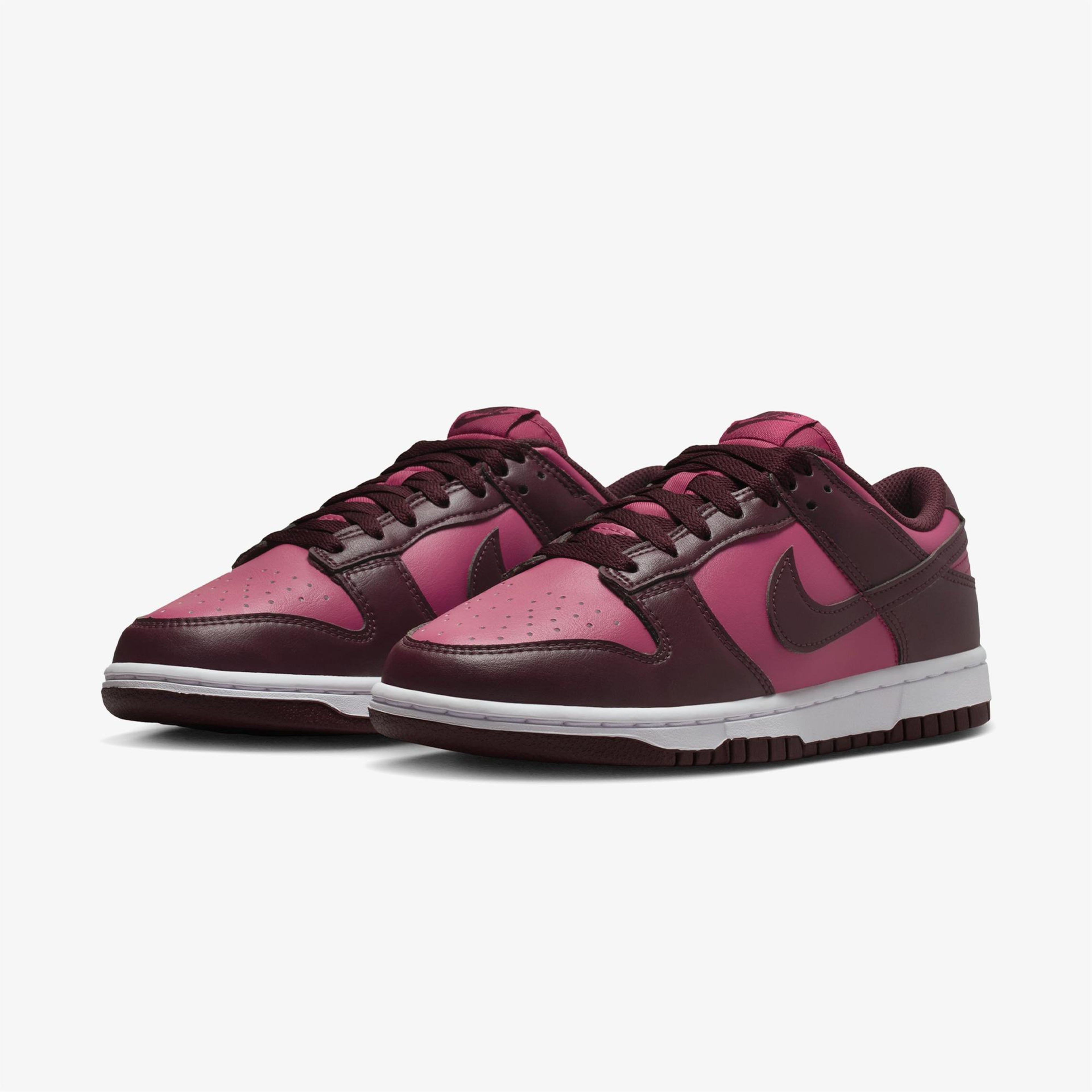 Nike Dunk Low Kadın Bordo Spor Ayakkabı