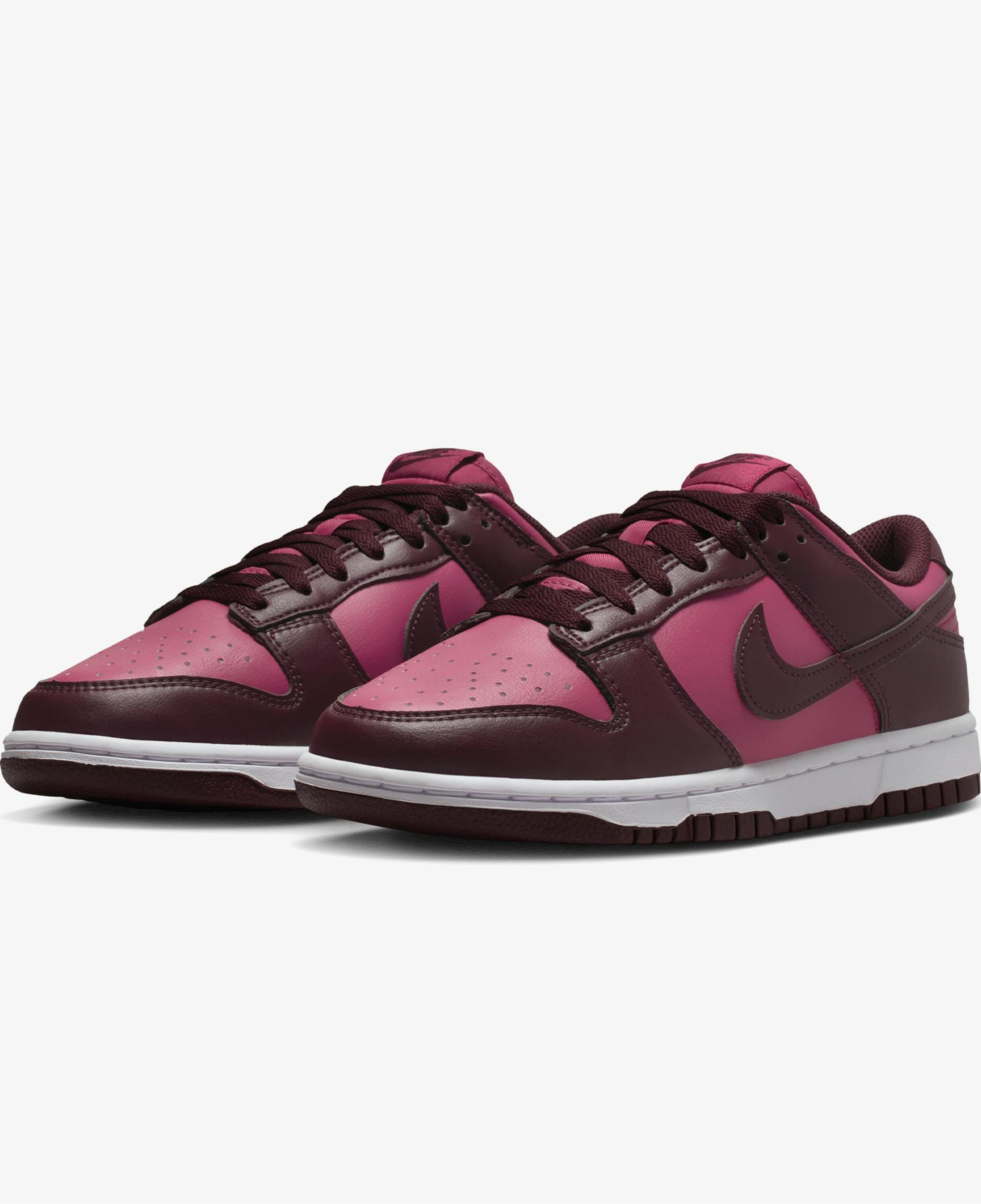 Nike Dunk Low Kadın Bordo Spor Ayakkabı