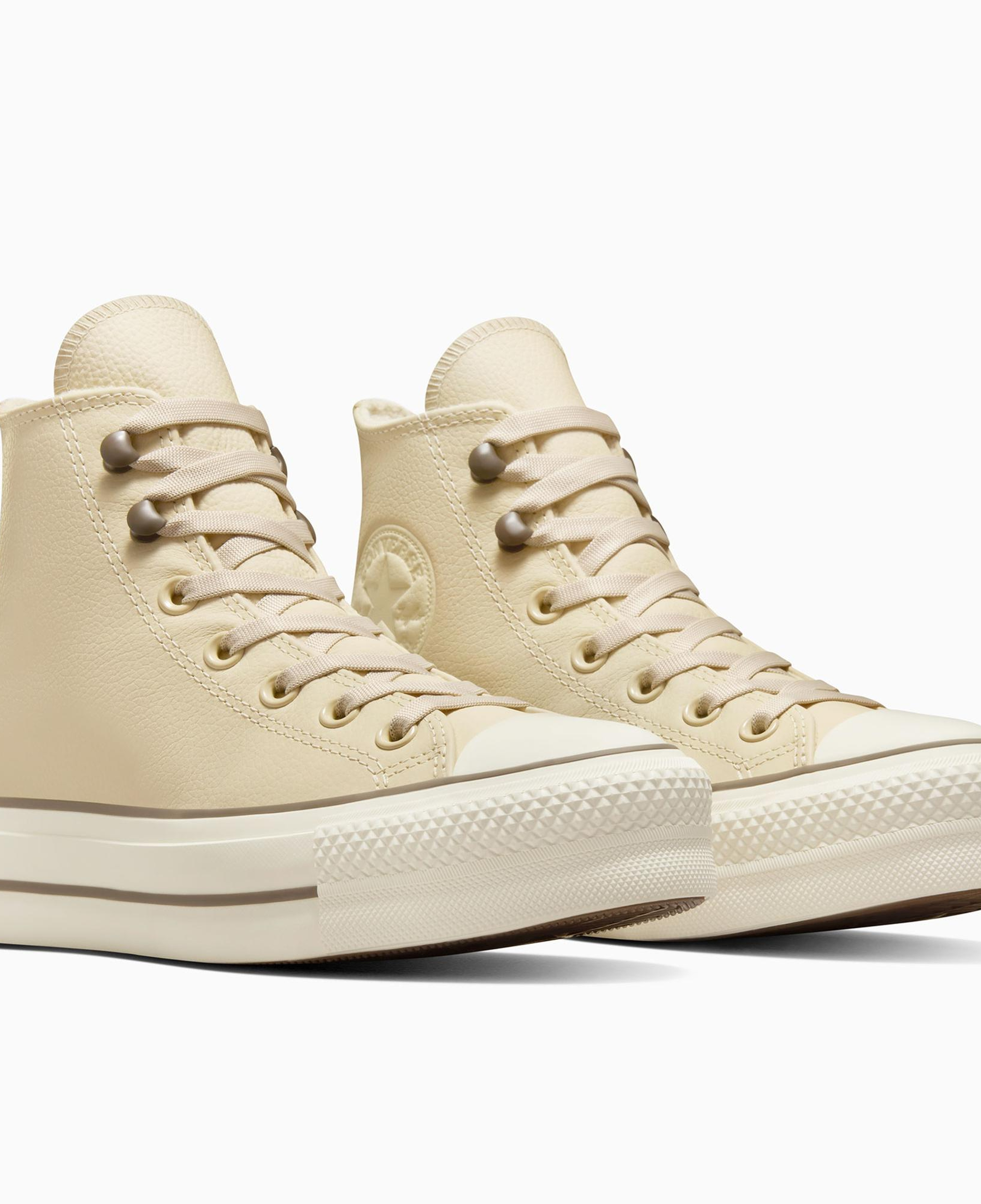 Converse Chuck Taylor All Star Lift Unisex Krem Deri Bot