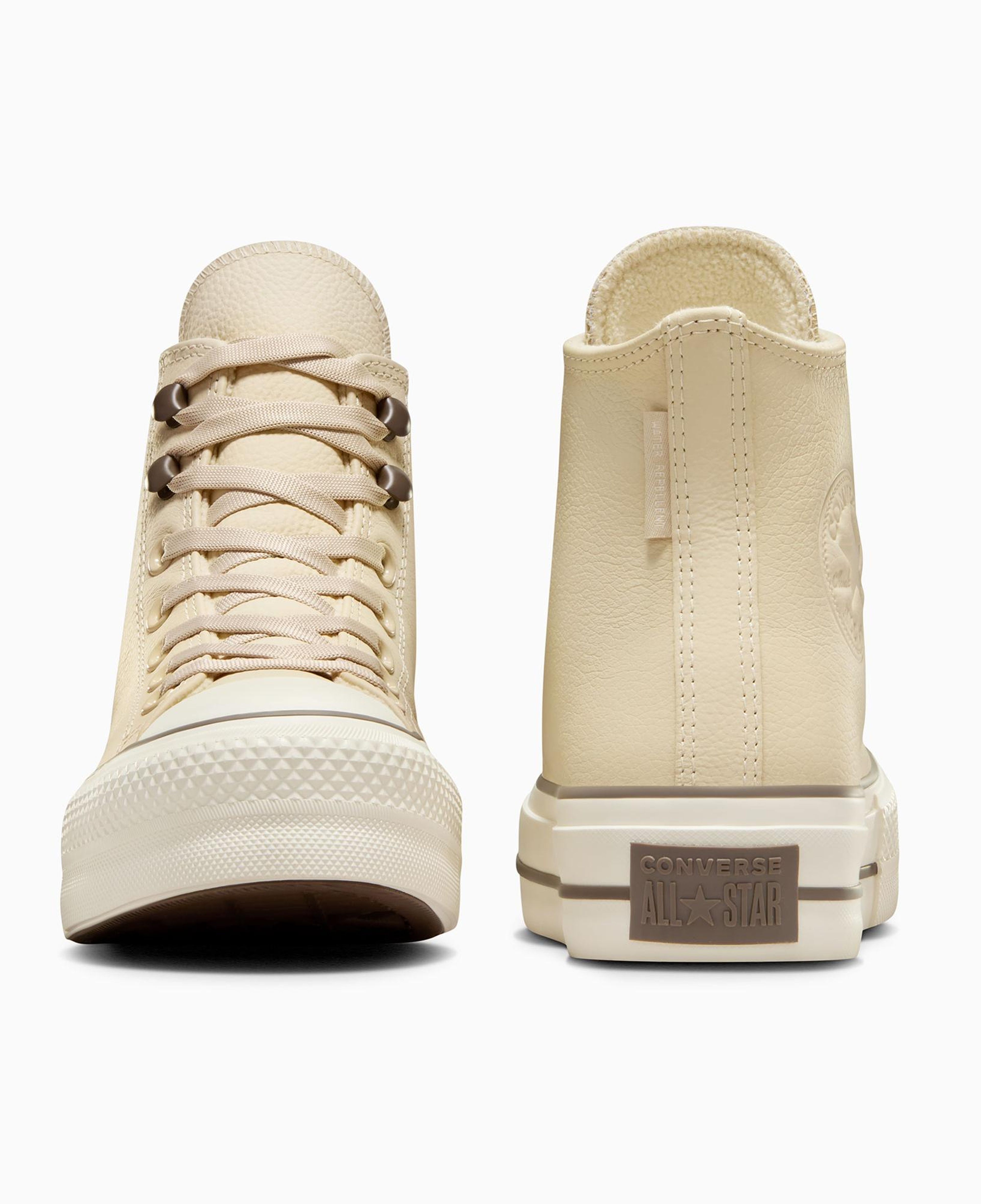 Converse Chuck Taylor All Star Lift Unisex Krem Deri Bot