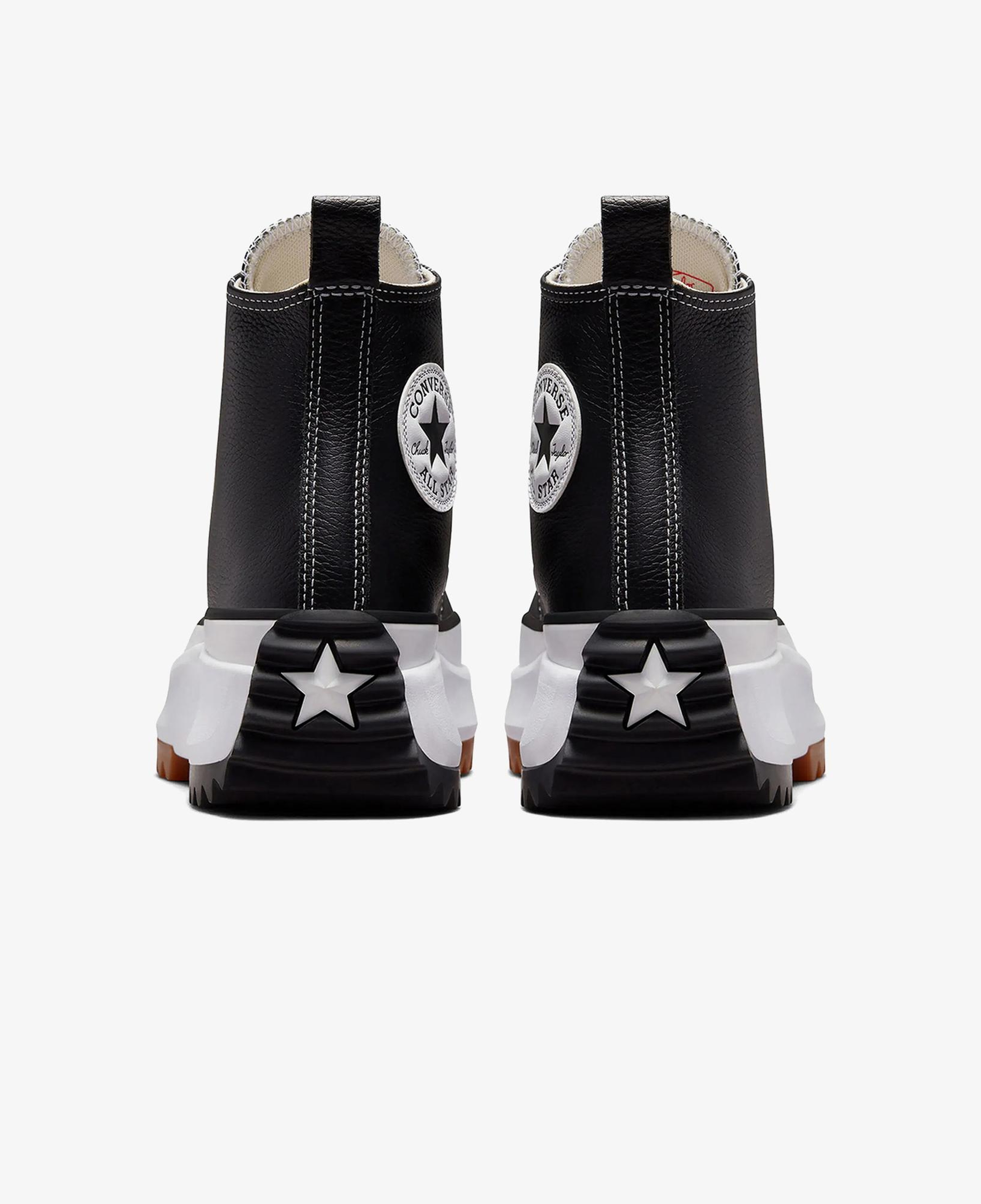 Converse Run Star Hike Foundational Unisex Siyah Deri Platform Sneaker