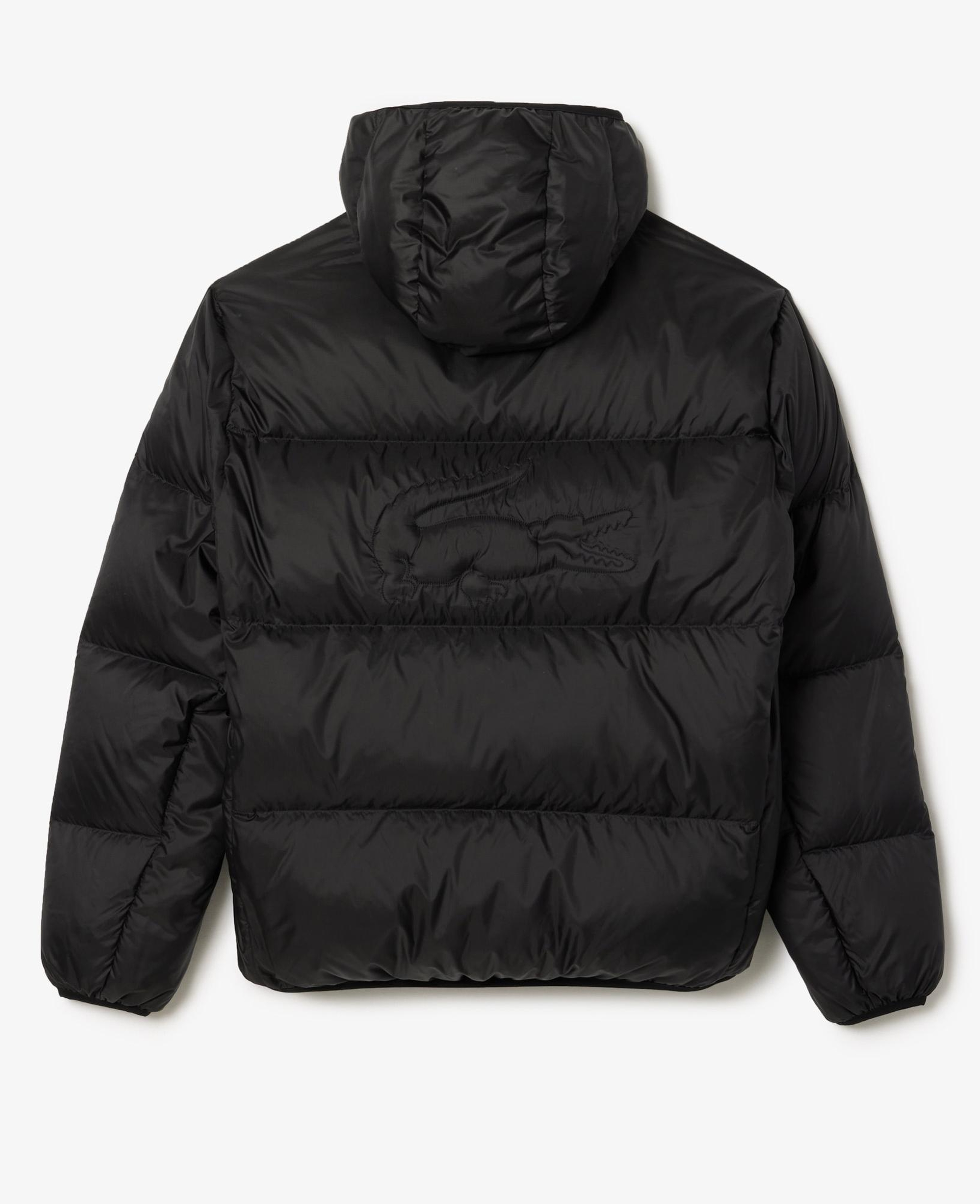 Lacoste Erkek Relaxed Fit Kapüşonlu Siyah Şişme Mont