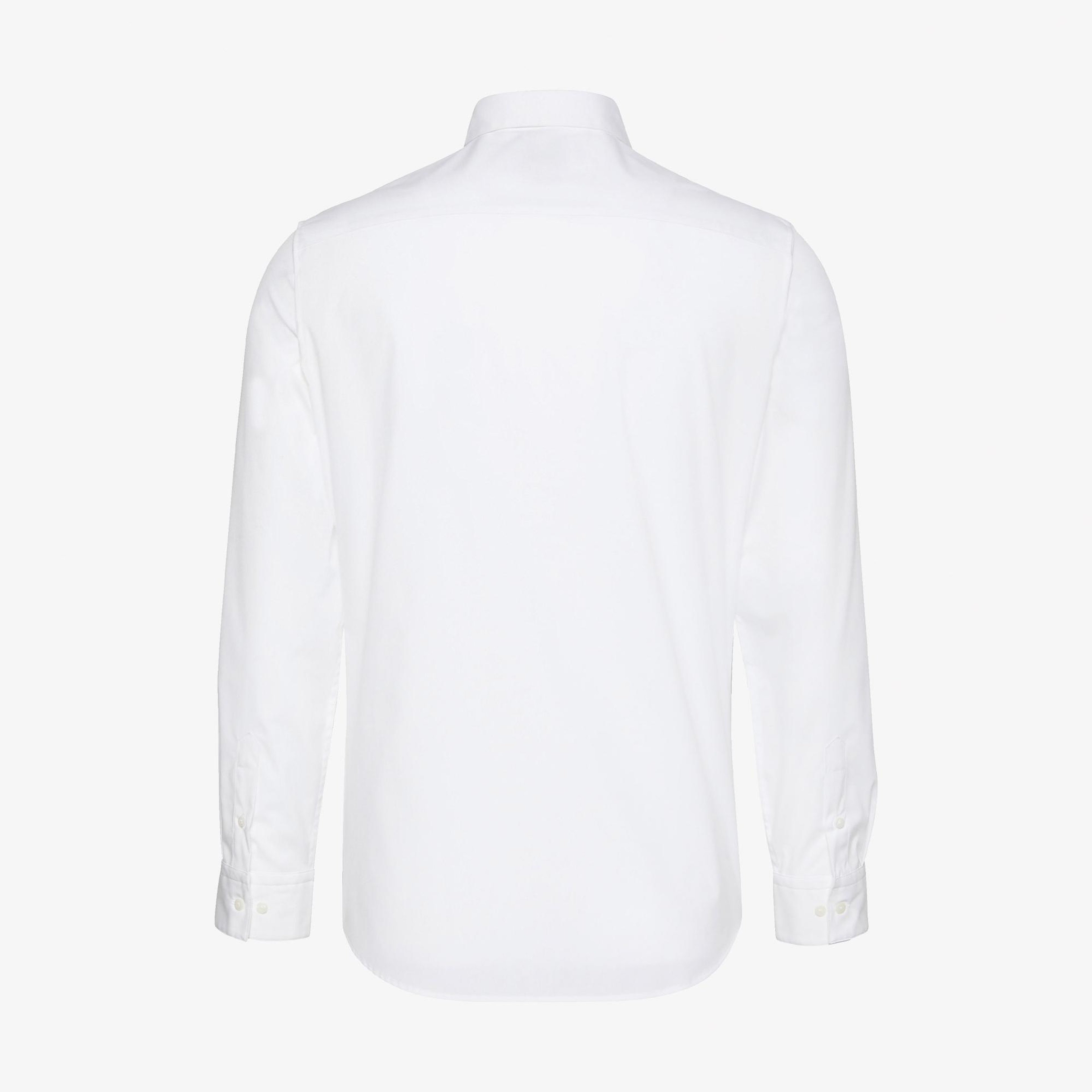 Calvin Klein Solid Slim Erkek Beyaz Gömlek