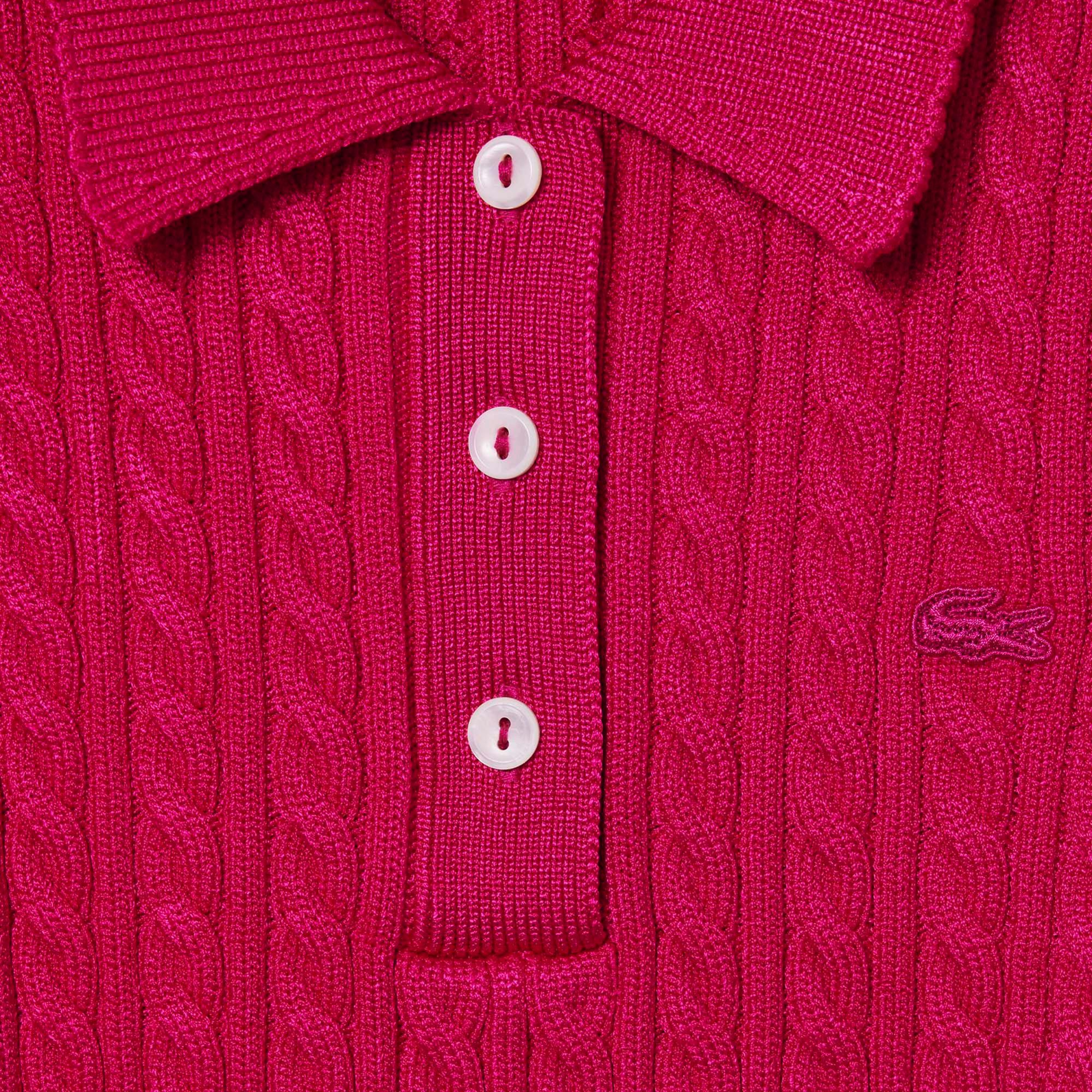 Lacoste Runway Kadın Kısa Kollu Polo Yaka Pembe Triko