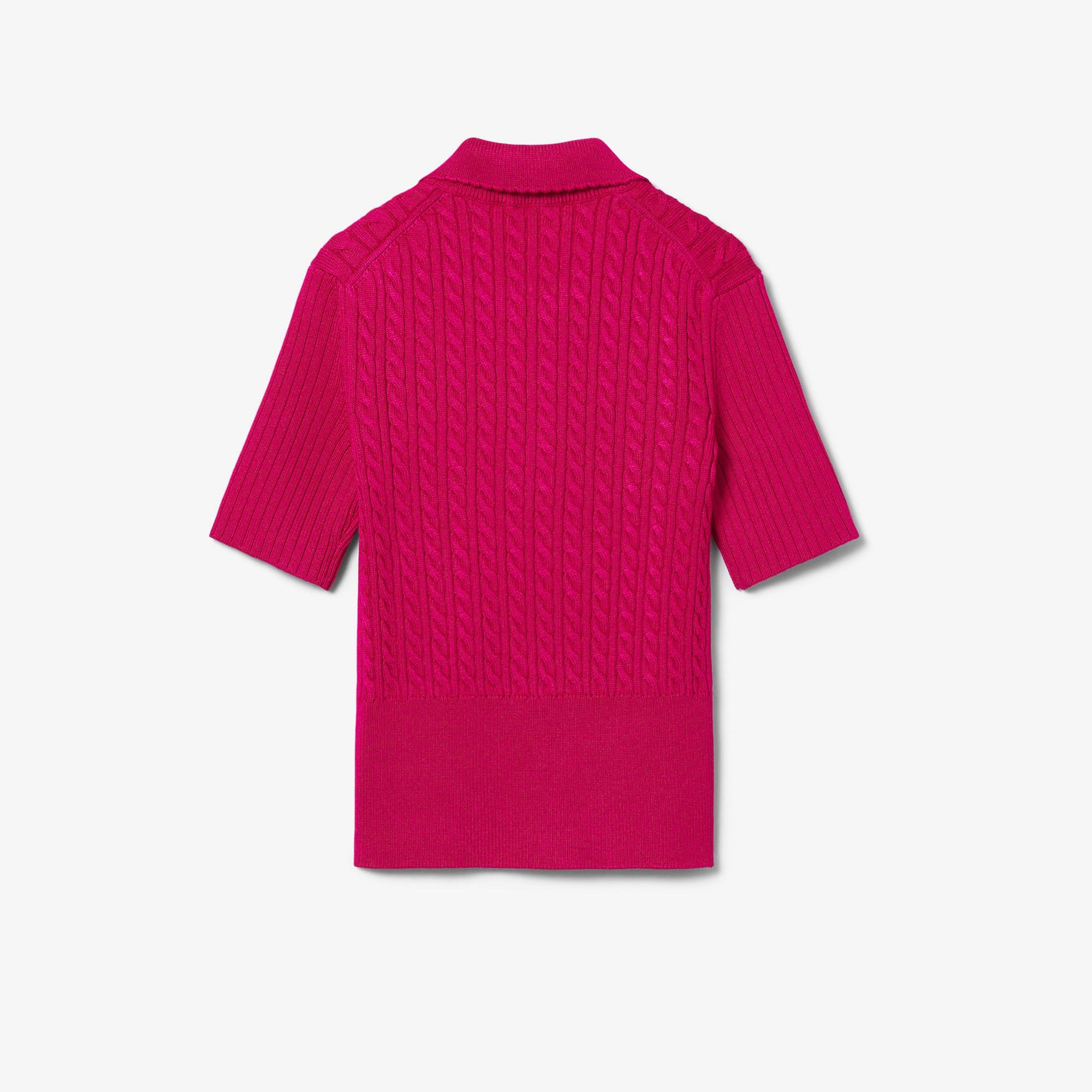 Lacoste Runway Kadın Kısa Kollu Polo Yaka Pembe Triko