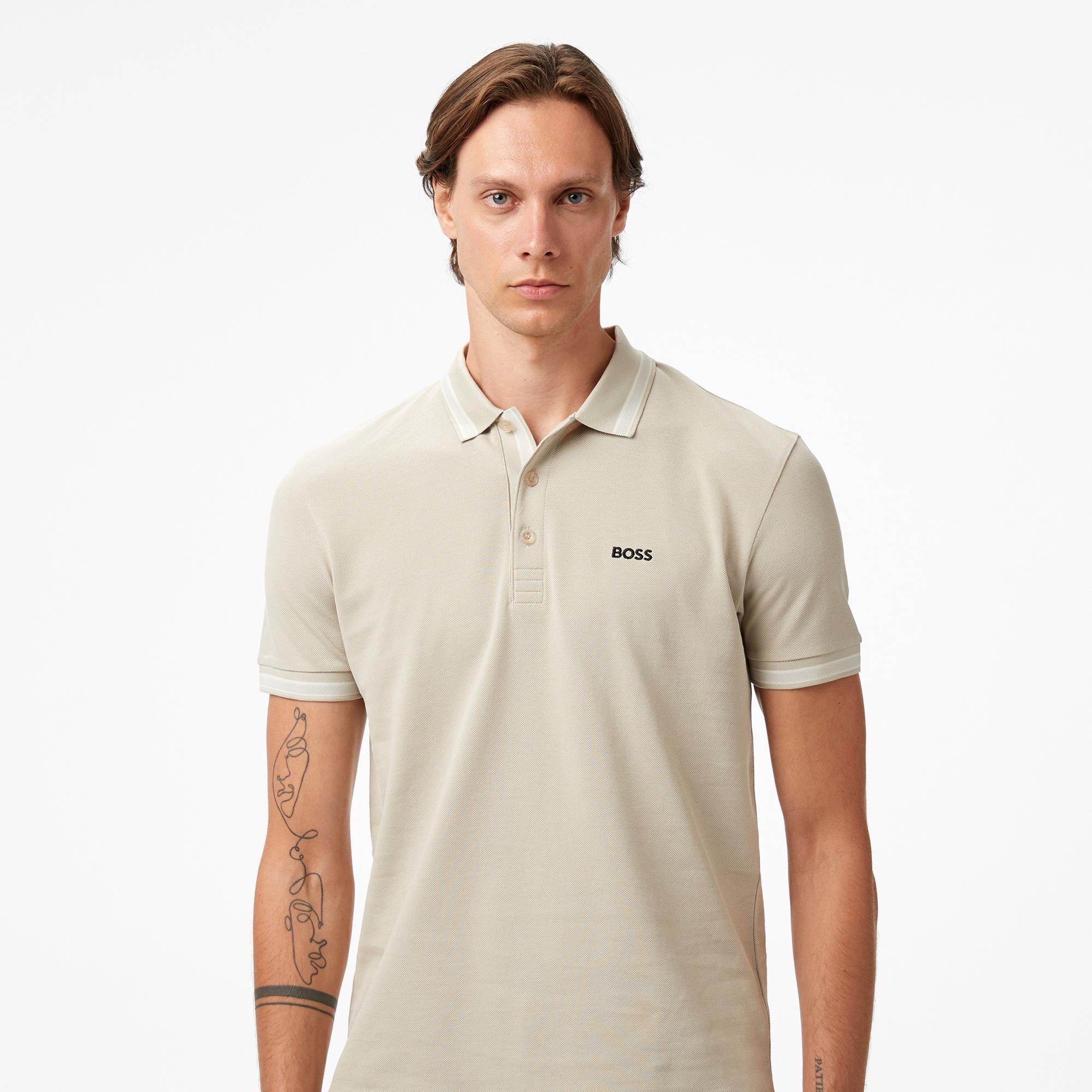 Boss Paddy Erkek Açık Bej Polo