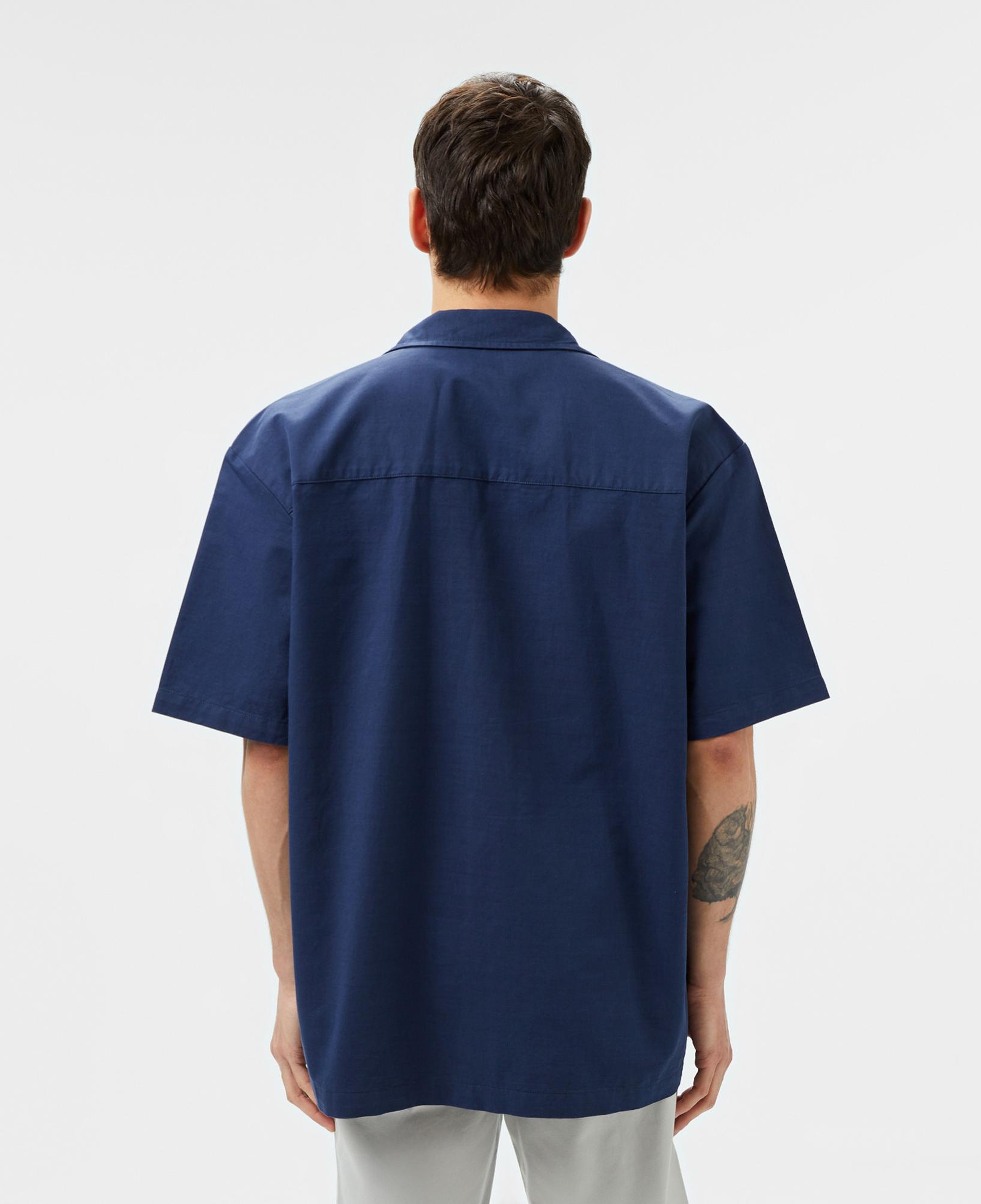 Lacoste Erkek Relaxed Fit Kısa Kollu Lacivert Gömlek