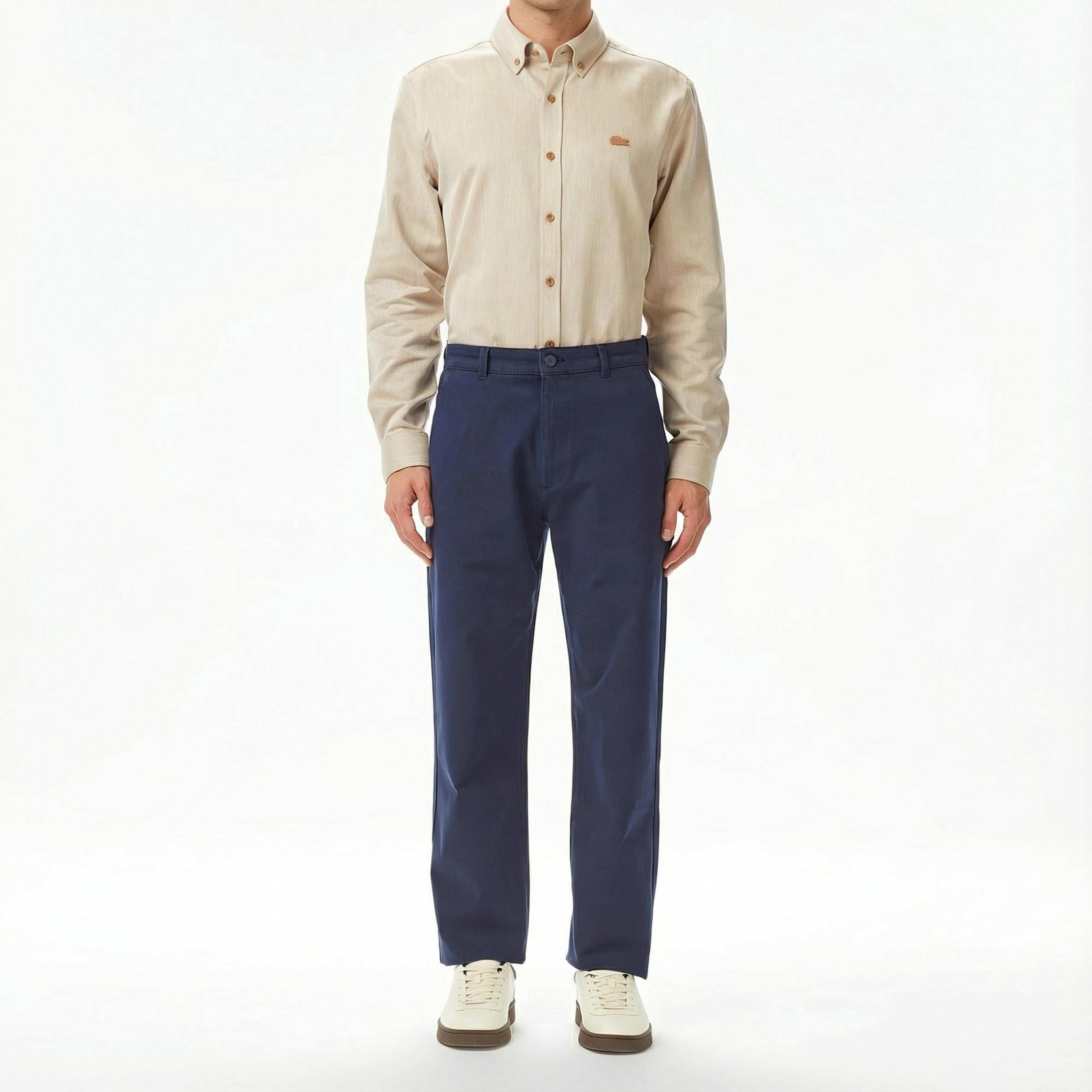 Lacoste Erkek Slim Fit Lacivert Pantolon