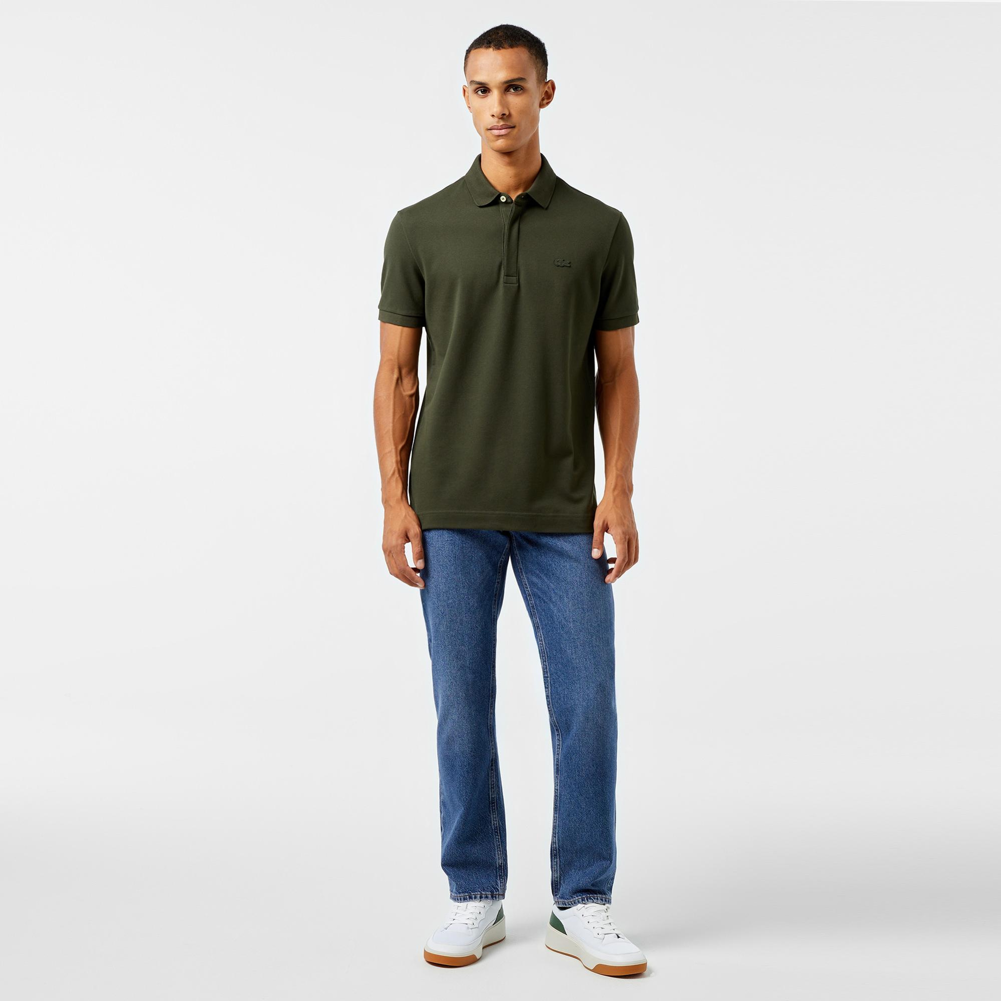 Lacoste Paris Erkek Regular Fit Haki Polo