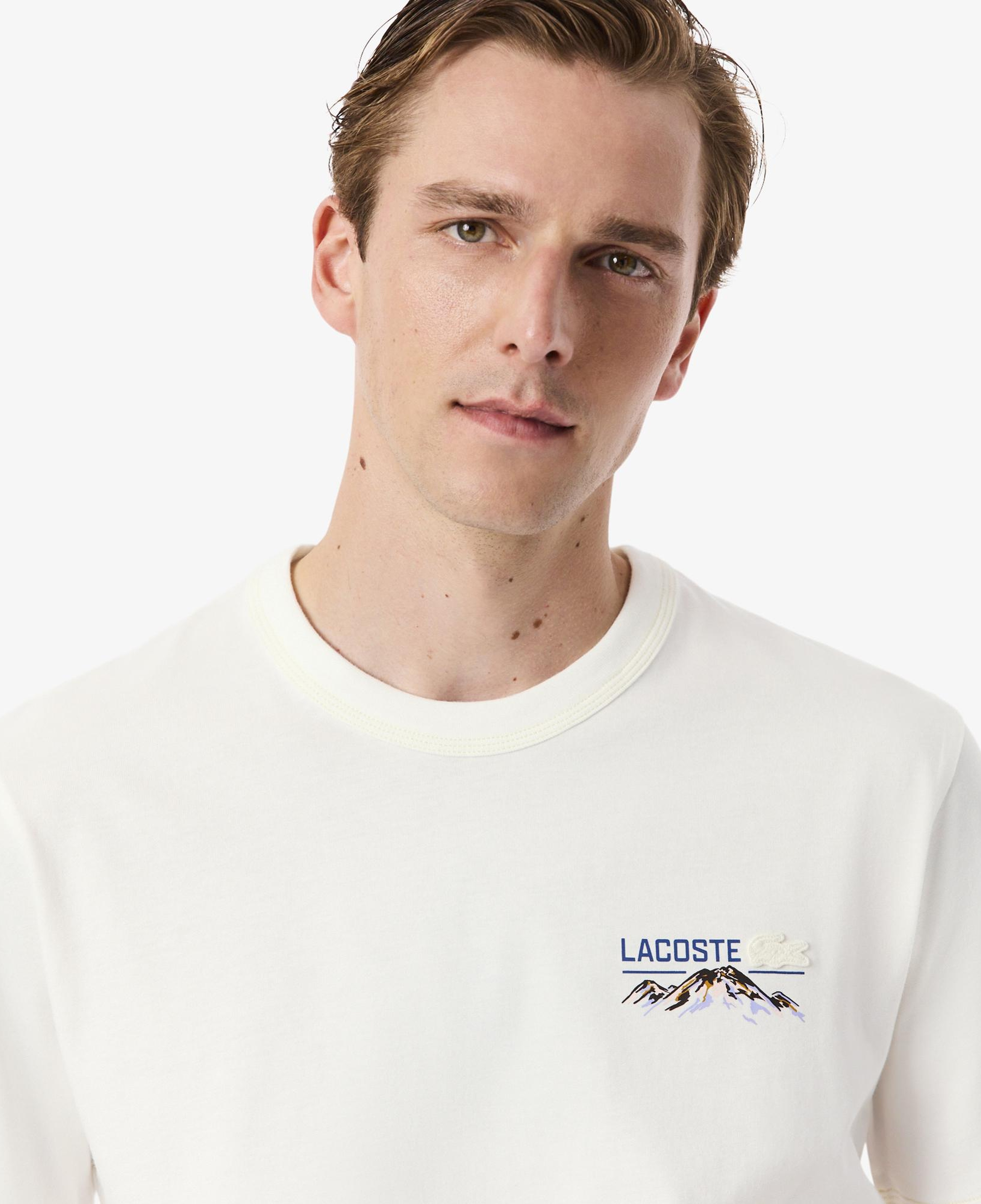Lacoste Erkek Classic Fit Bisiklet Yaka Beyaz T-Shirt
