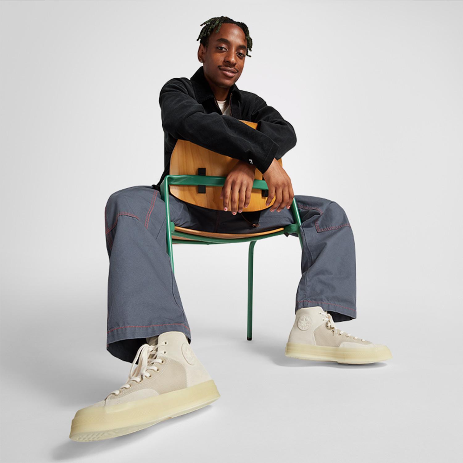 Converse Chuck 70 Marquis Mixed Materials Unisex Bej Süet Sneaker