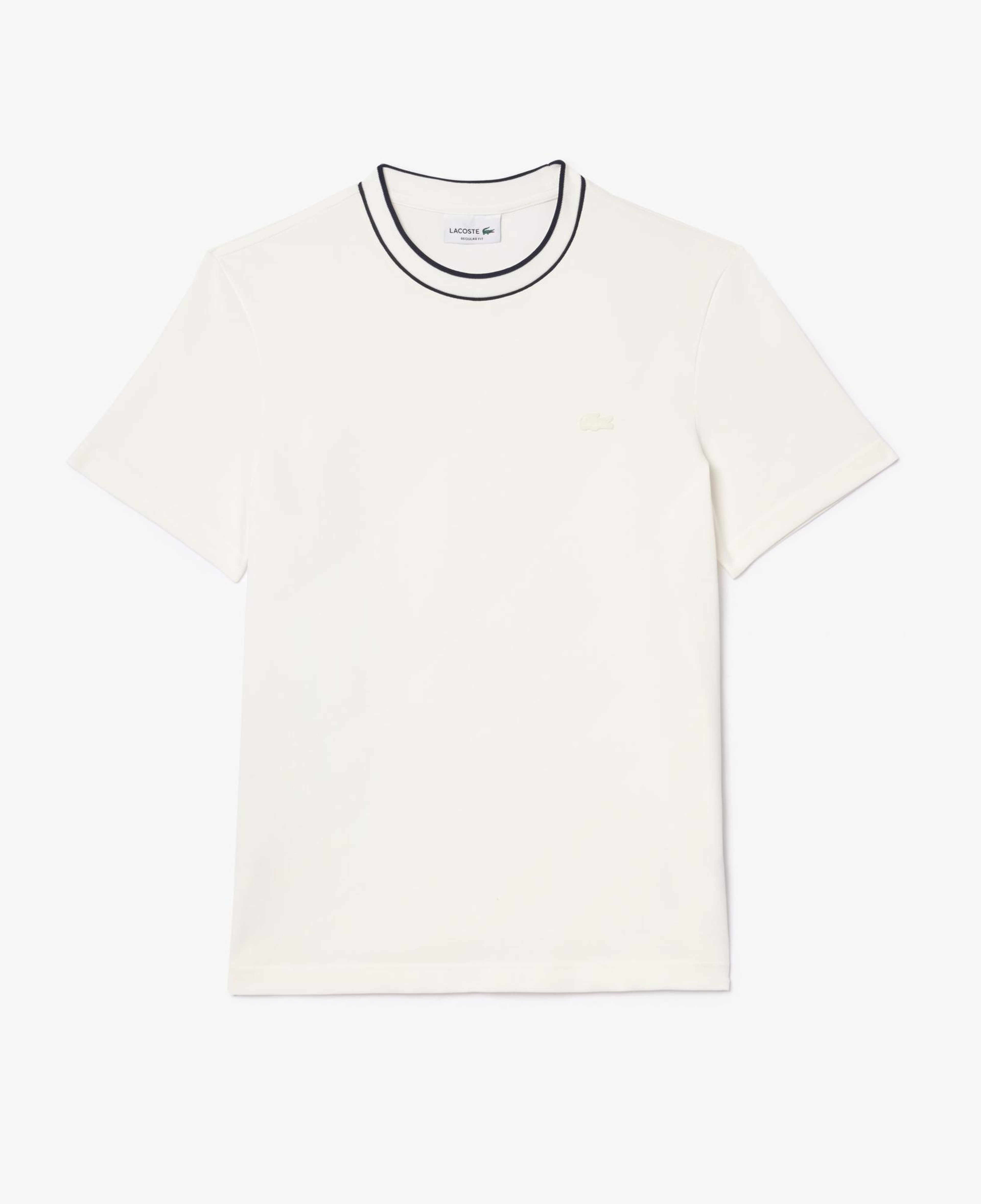 Lacoste Erkek Regular Fit Bisiklet Yaka Beyaz T-Shirt