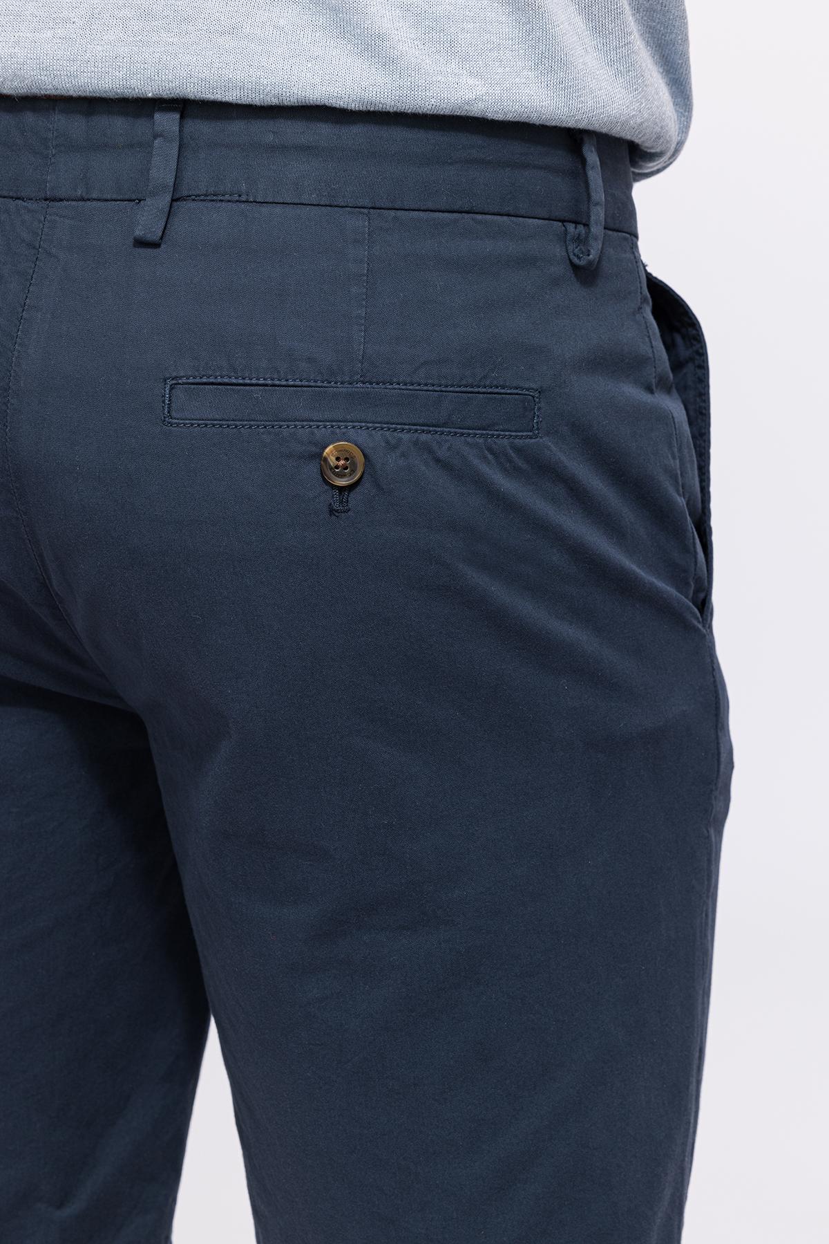 Erkek Lacivert Chino Şort