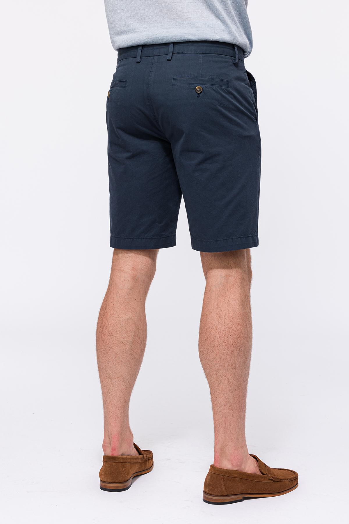 Erkek Lacivert Chino Şort