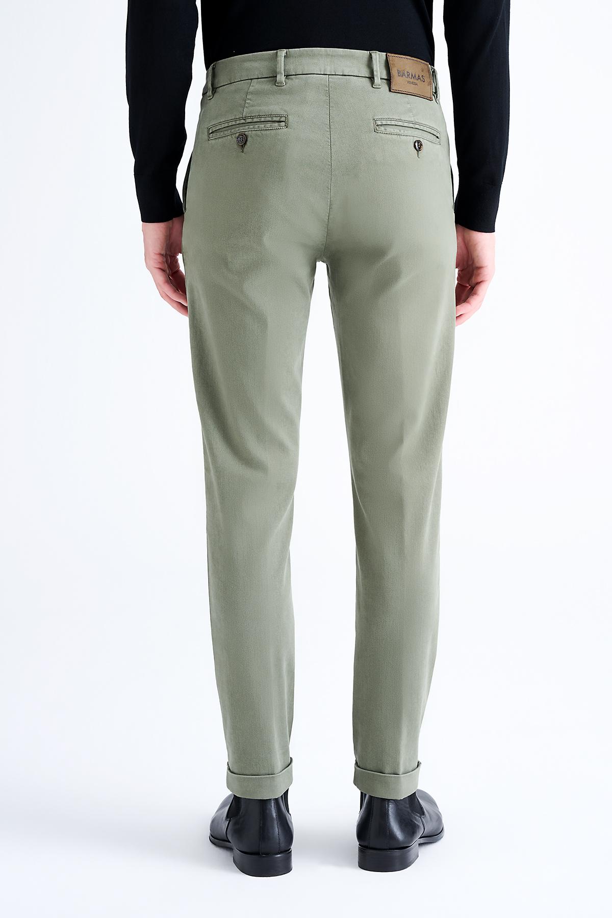 Erkek Koyu Gri Chino Pantolon