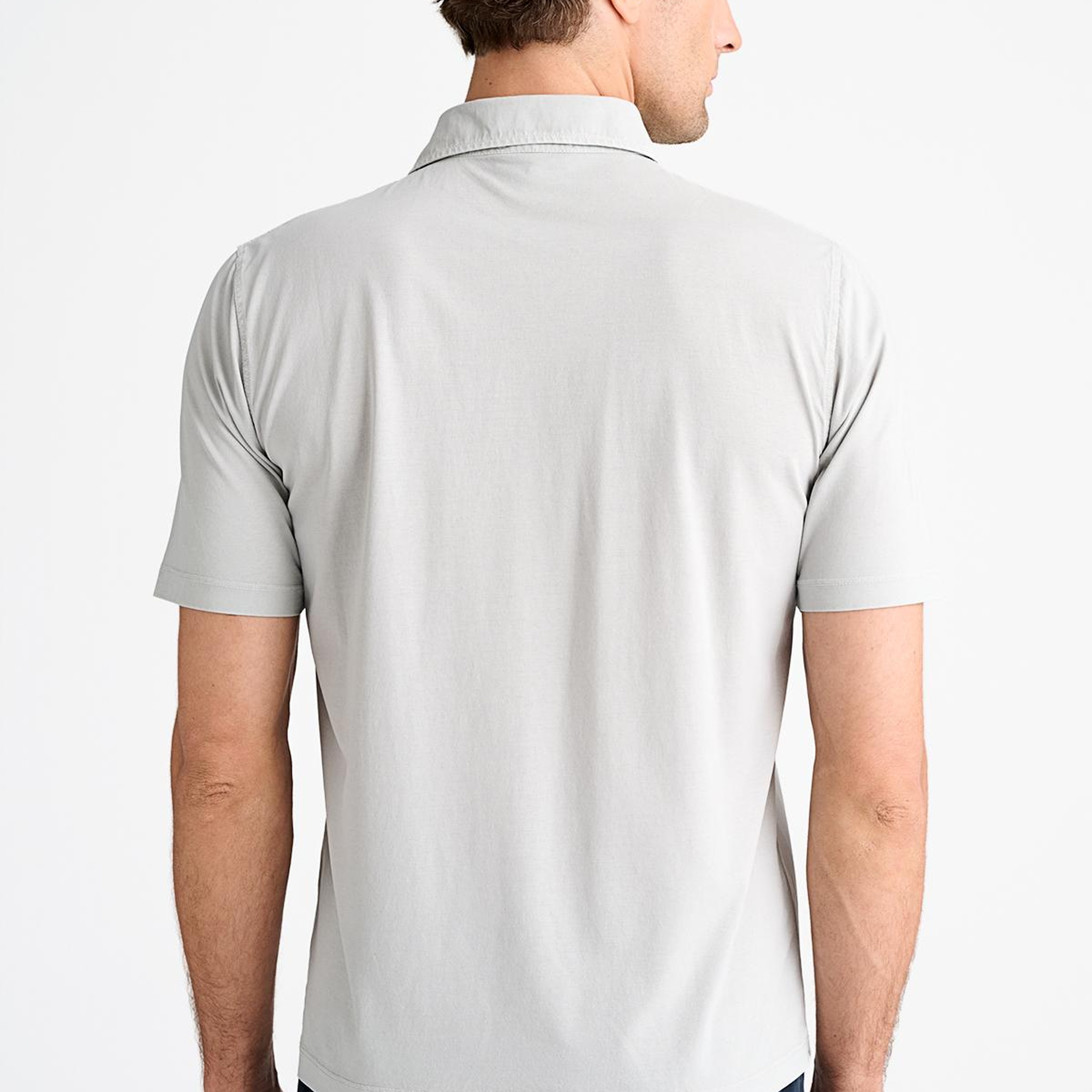 Erkek Taş Polo Yaka T-Shirt