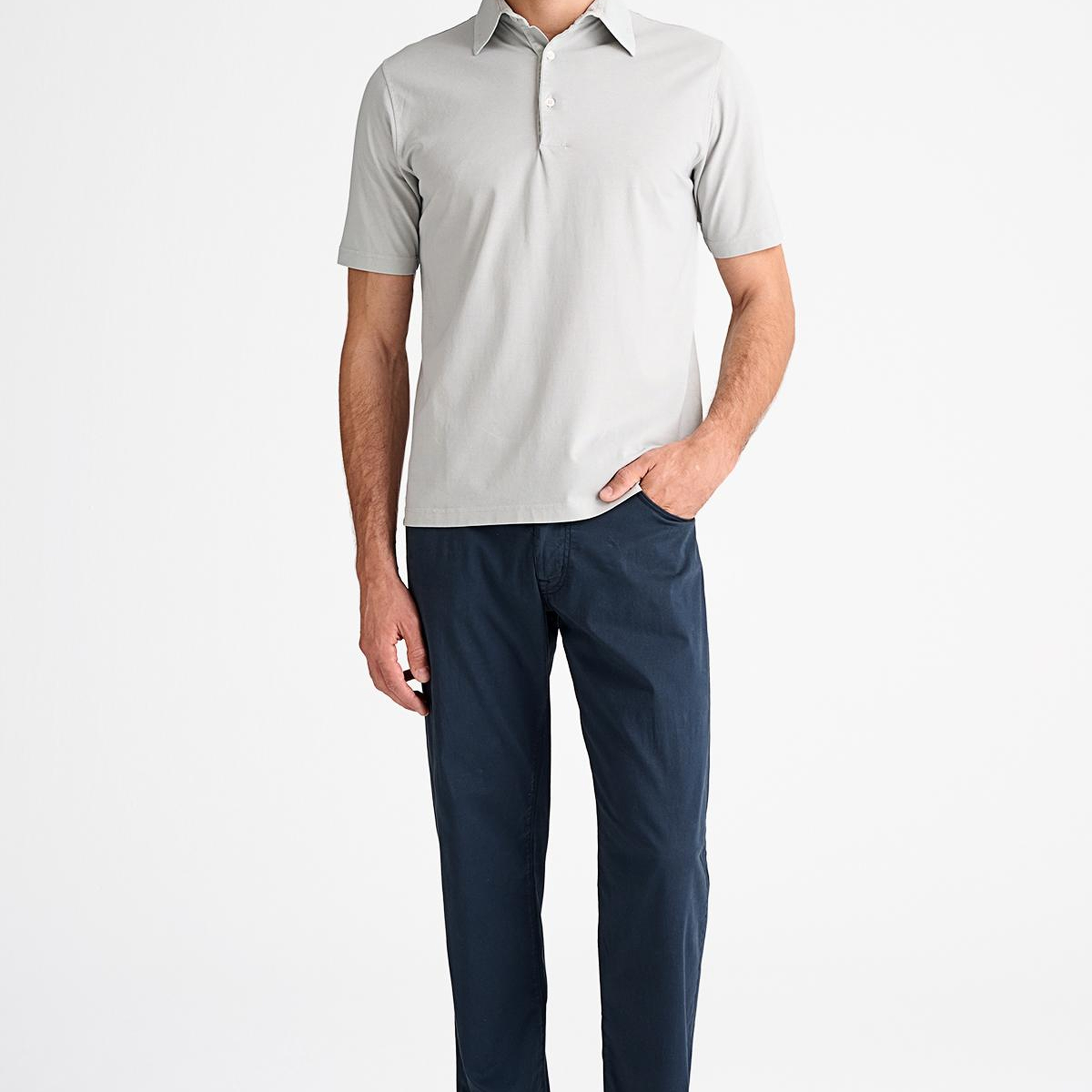 Erkek Taş Polo Yaka T-Shirt