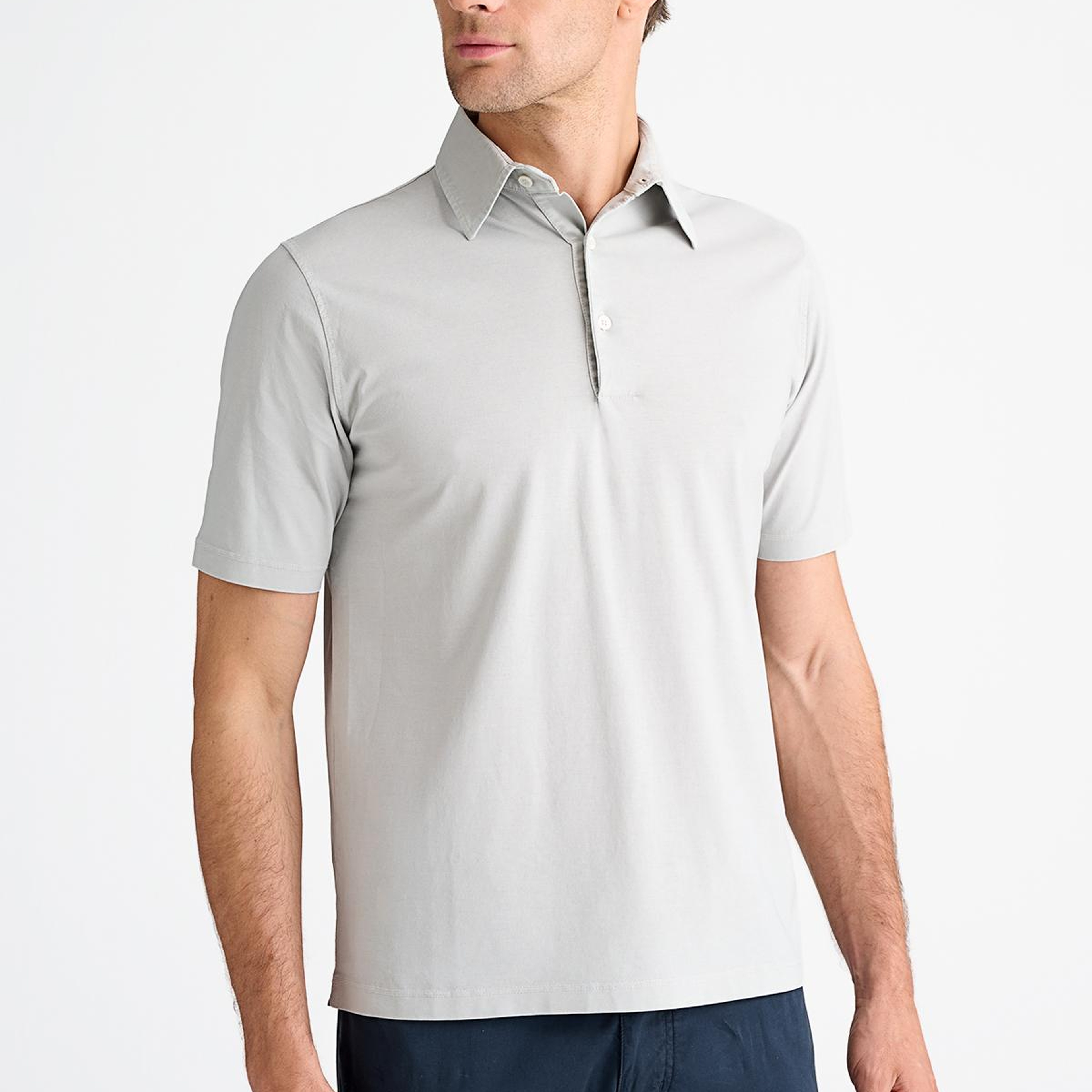 Erkek Taş Polo Yaka T-Shirt